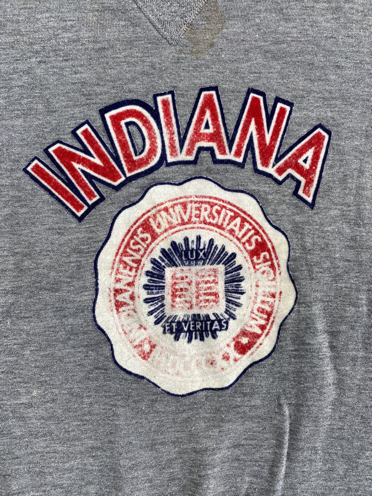Russell Athletic Vintage Indiana University Spellout Sweatshirt Size US L / EU 52-54 / 3 - 6 Thumbnail