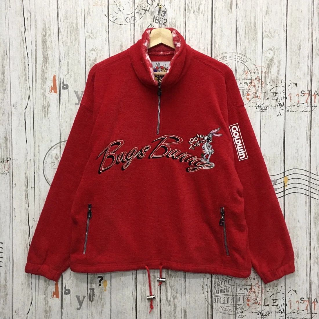 Cartoon Network × Goldwin × Vintage Vintage 90'sBugs Bunny x Goldwin 1996 All Embroidery Fleece Size US XL / EU 56 / 4 - 1 Thumbnail