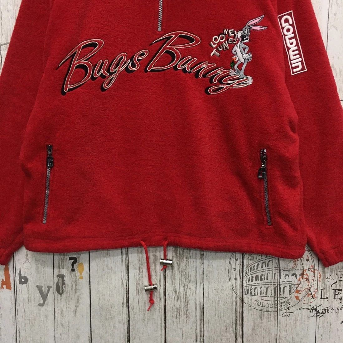Cartoon Network × Goldwin × Vintage Vintage 90'sBugs Bunny x Goldwin 1996 All Embroidery Fleece Size US XL / EU 56 / 4 - 12 Thumbnail