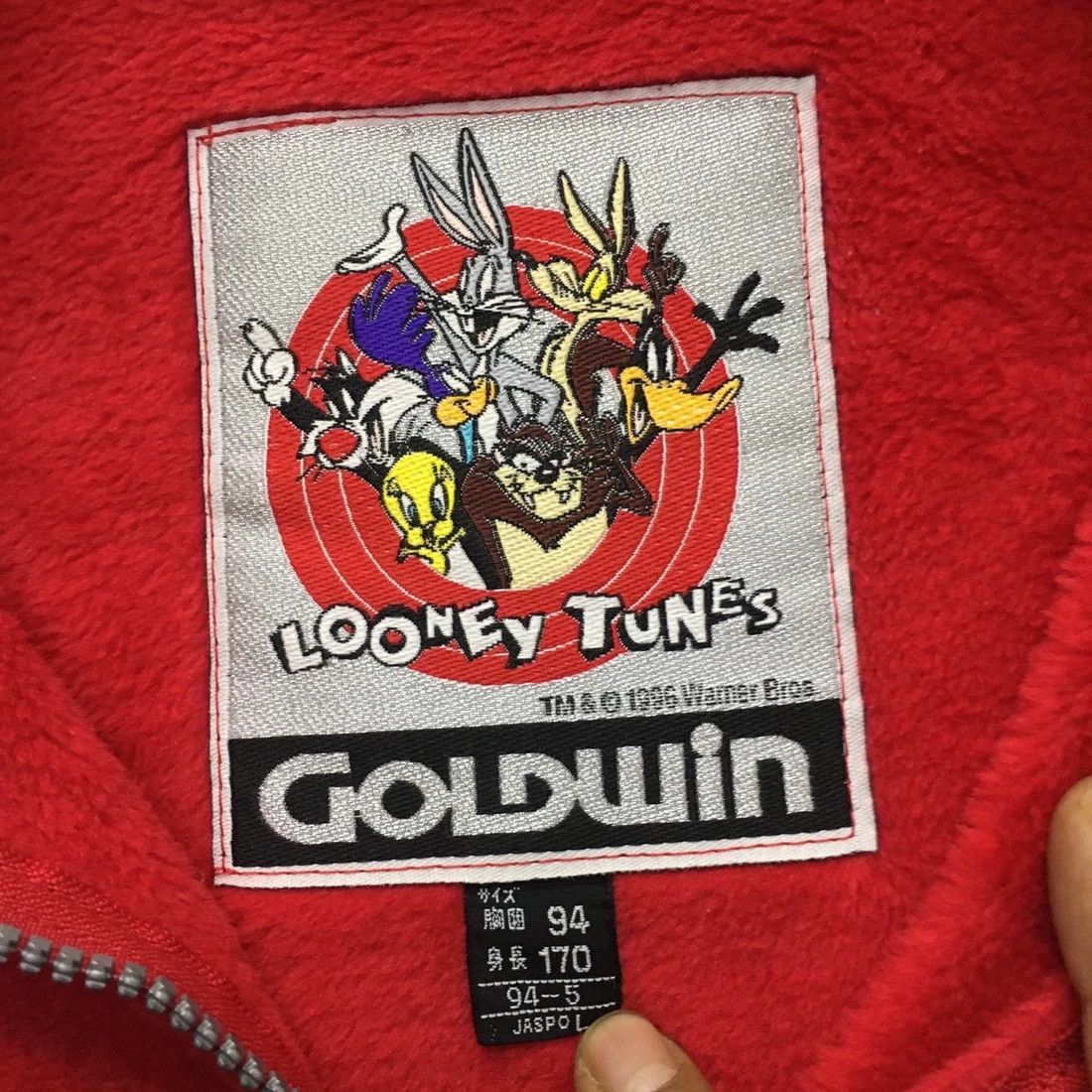 Cartoon Network × Goldwin × Vintage Vintage 90'sBugs Bunny x Goldwin 1996 All Embroidery Fleece Size US XL / EU 56 / 4 - 7 Thumbnail