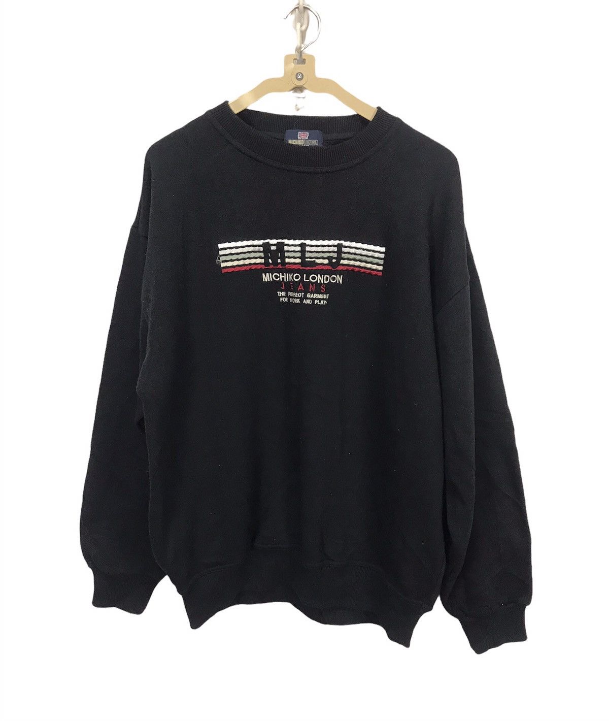 Japanese Brand × Michiko Koshino London Michiko london jeans spellout sweatshirt Size US L / EU 52-54 / 3 - 1 Thumbnail