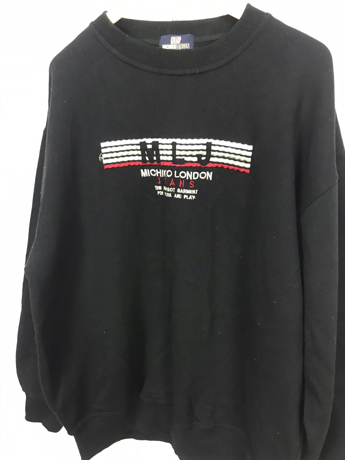 Japanese Brand × Michiko Koshino London Michiko london jeans spellout sweatshirt Size US L / EU 52-54 / 3 - 3 Thumbnail