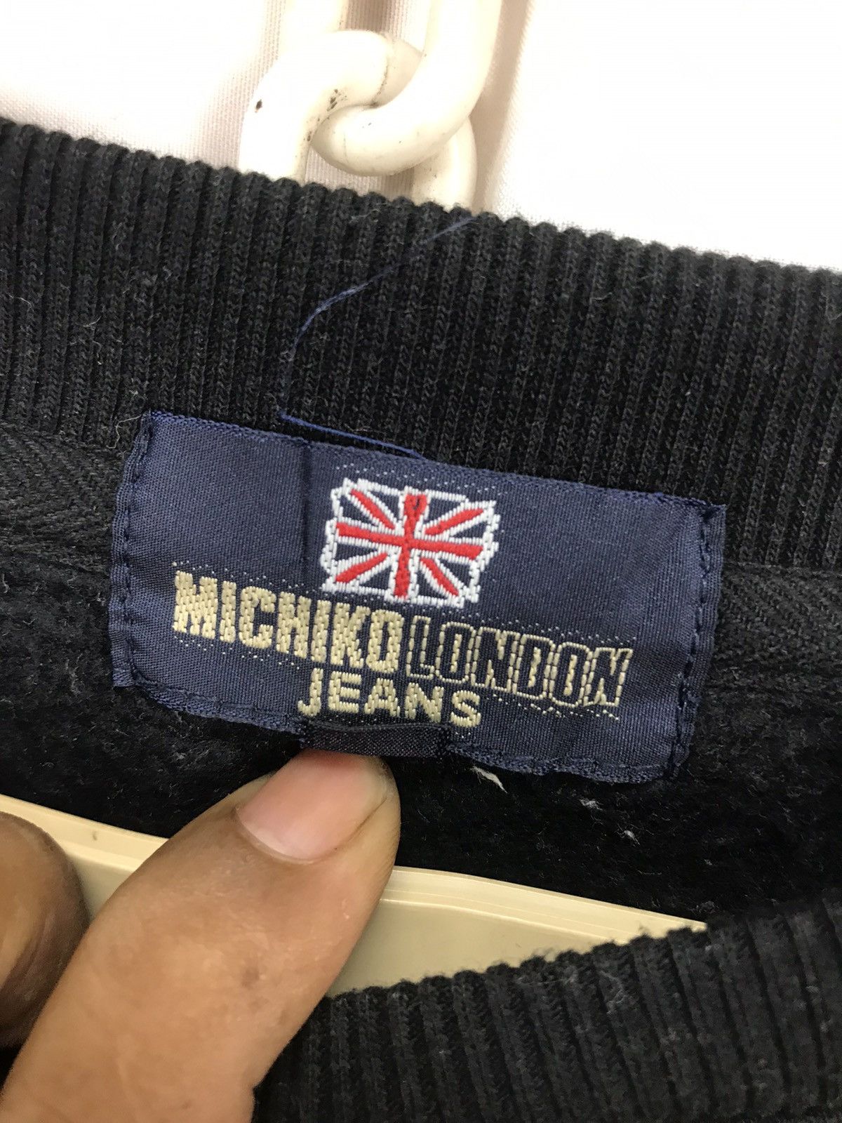 Japanese Brand × Michiko Koshino London Michiko london jeans spellout sweatshirt Size US L / EU 52-54 / 3 - 5 Thumbnail