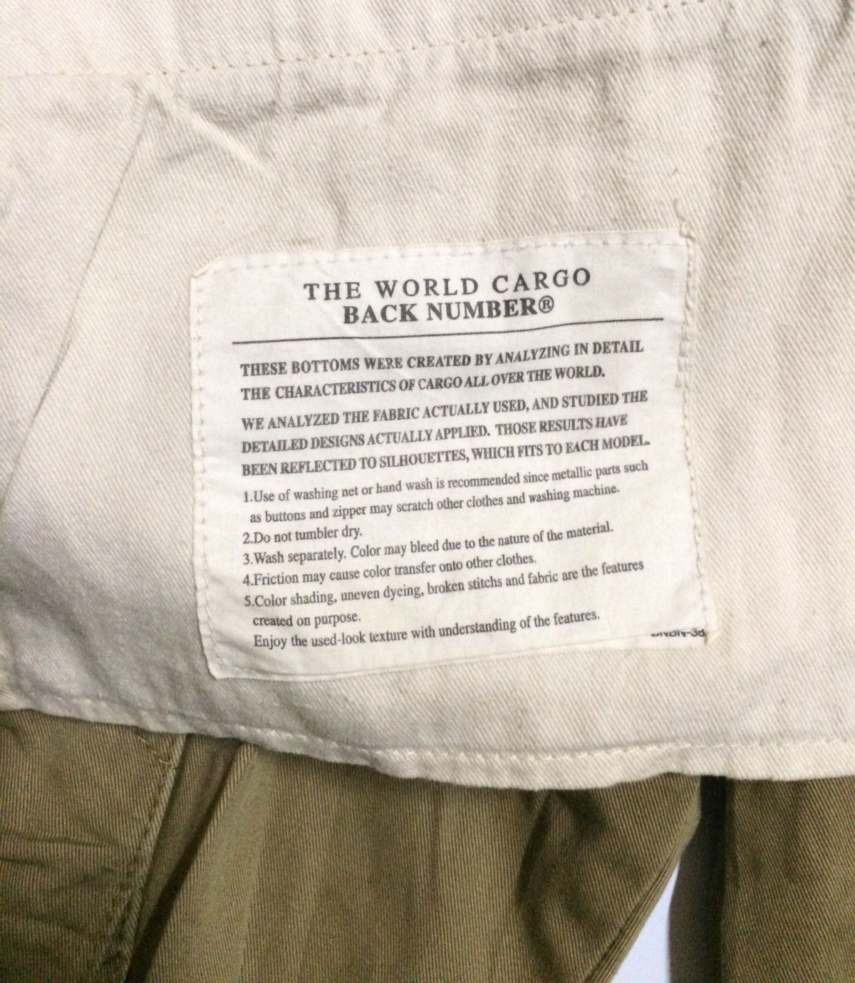 Designer × Japanese Brand Back Number Tactical Cargo Pant Regular Tapered Size US 32 / EU 48 - 8 Thumbnail