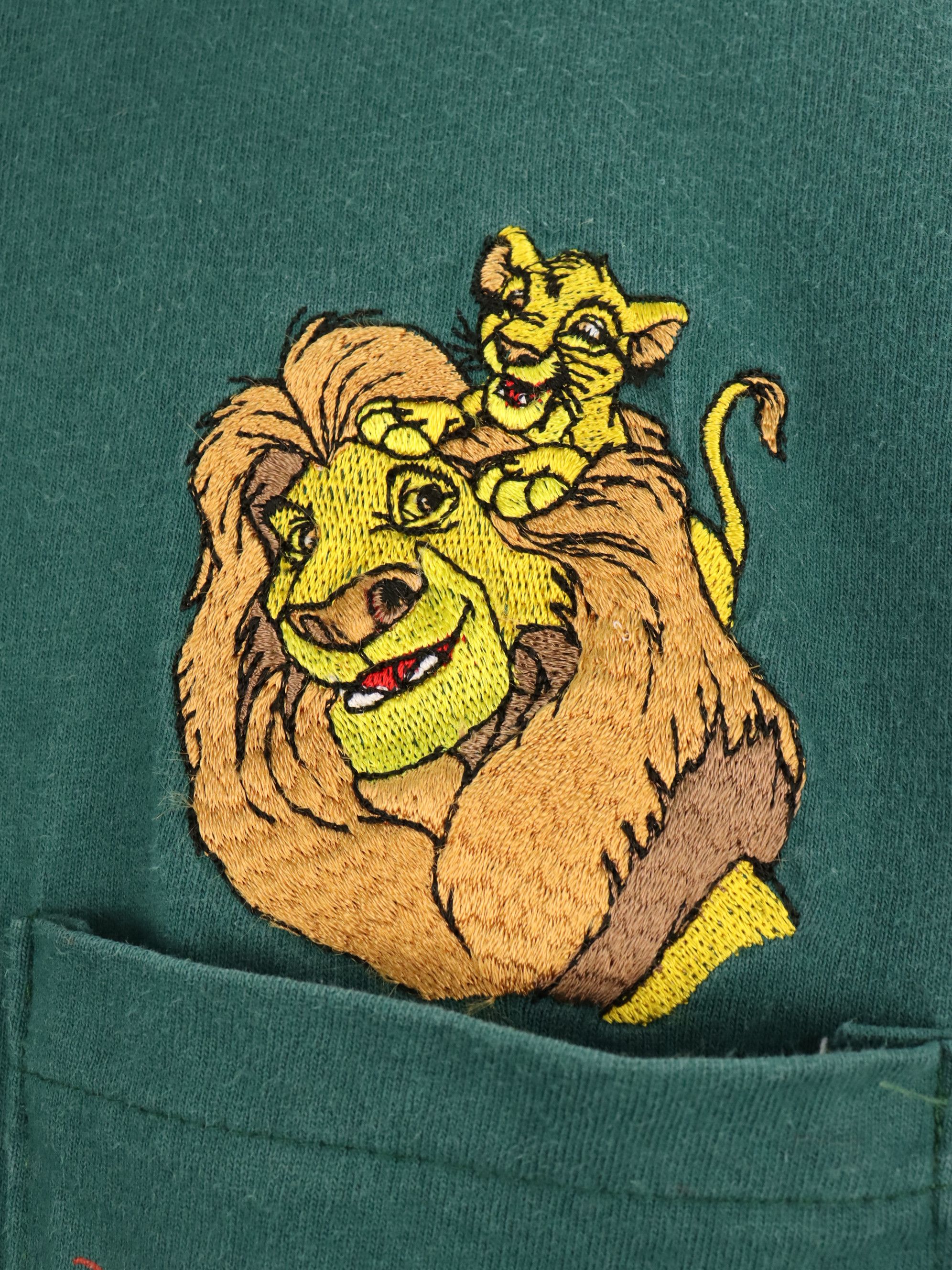 Disney Vintage 90's The Lion King Movie Embroidery Shirt Size US XXL / EU 58 / 5 - 5 Thumbnail