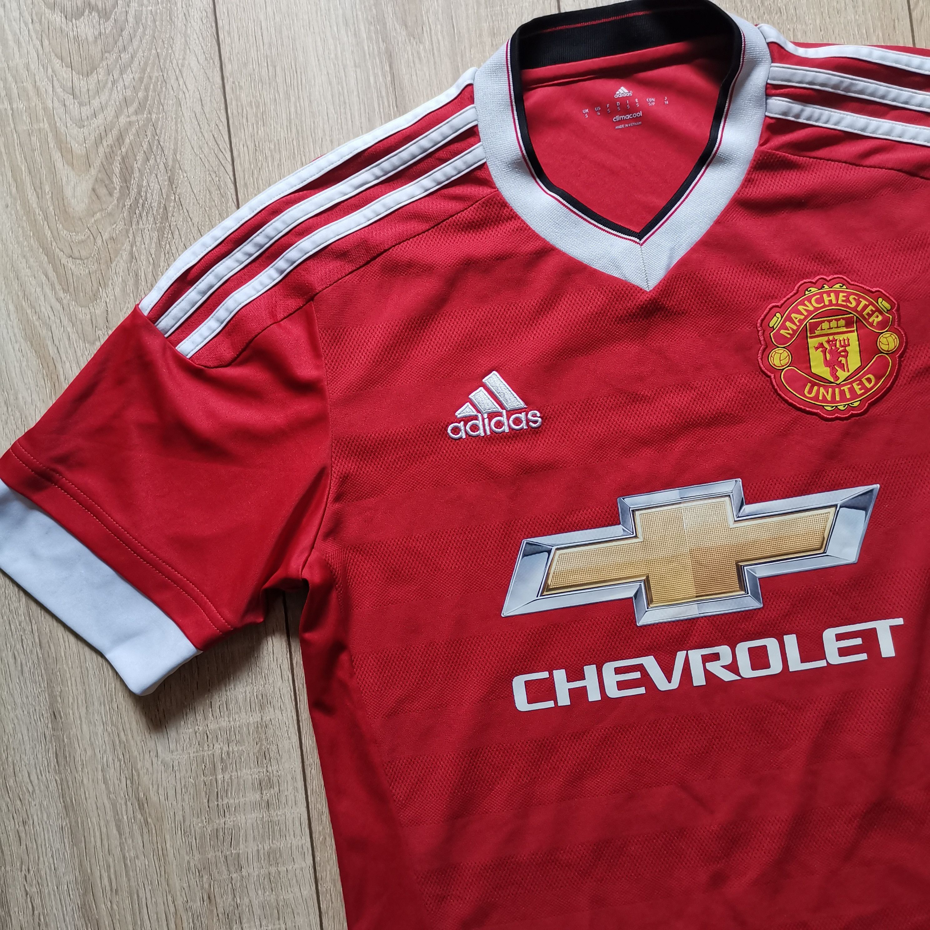 Adidas Adidas Manchester united 2015 2016 home jersey soccer shirt Size US S / EU 44-46 / 1 - 1 Thumbnail