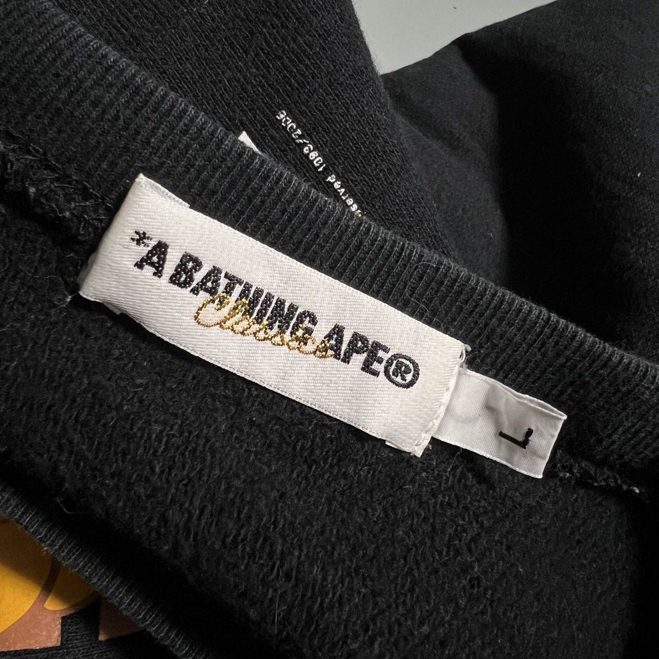 Bape BAPE Milo crewneck sweat black Size US L / EU 52-54 / 3 - 3 Thumbnail