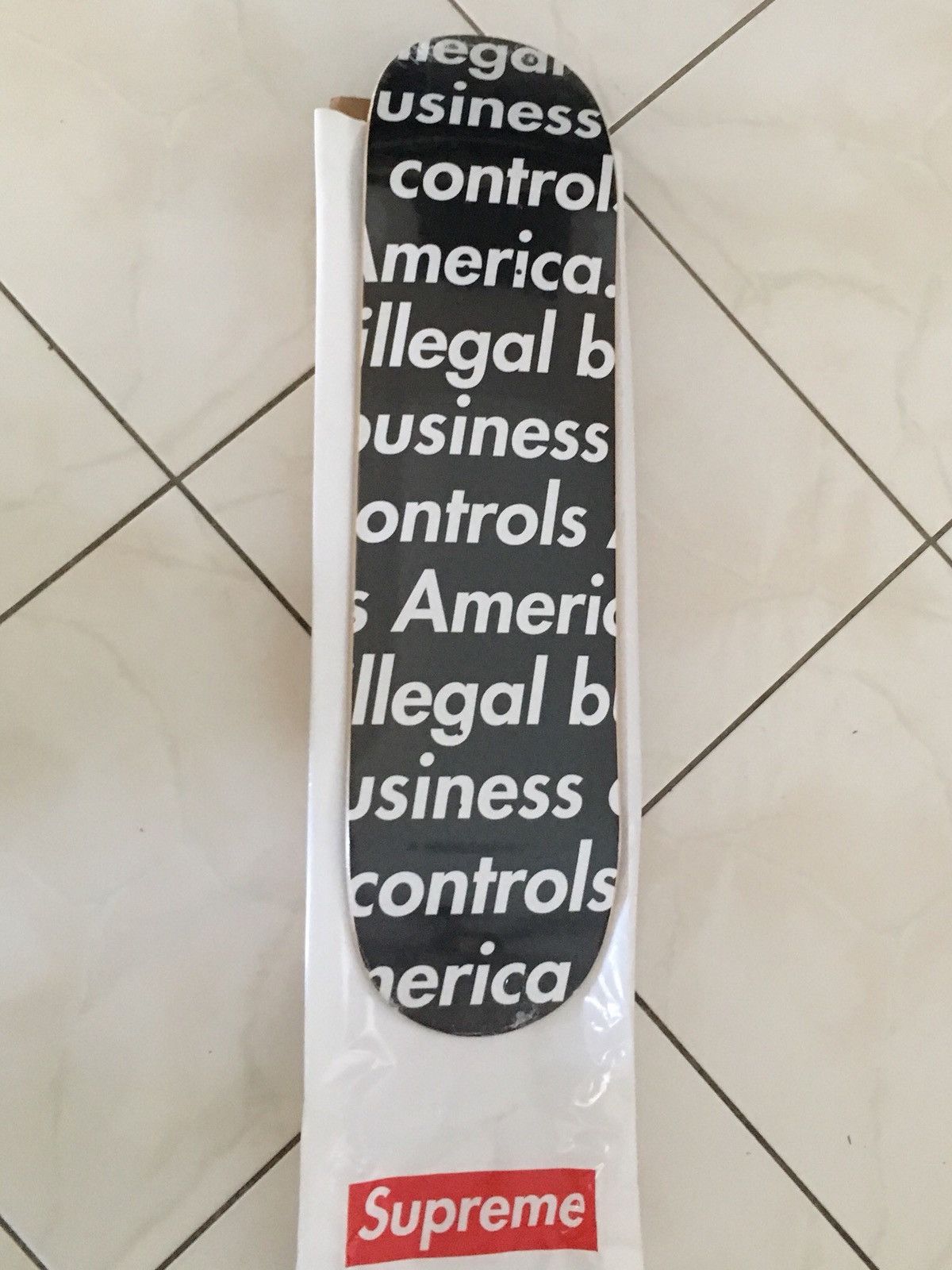 Supreme Illegal Business Skateboard Deck Drugs Skateboard