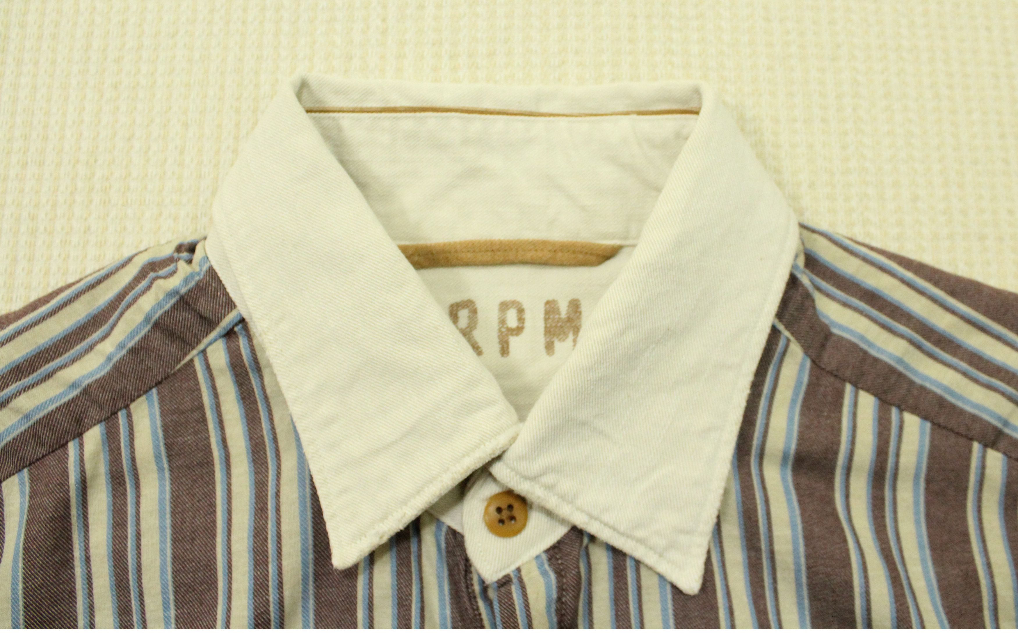 45rpm × Vintage 45 RPM Shirt Pullover Japan Striped Size US L / EU 52-54 / 3 - 6 Thumbnail