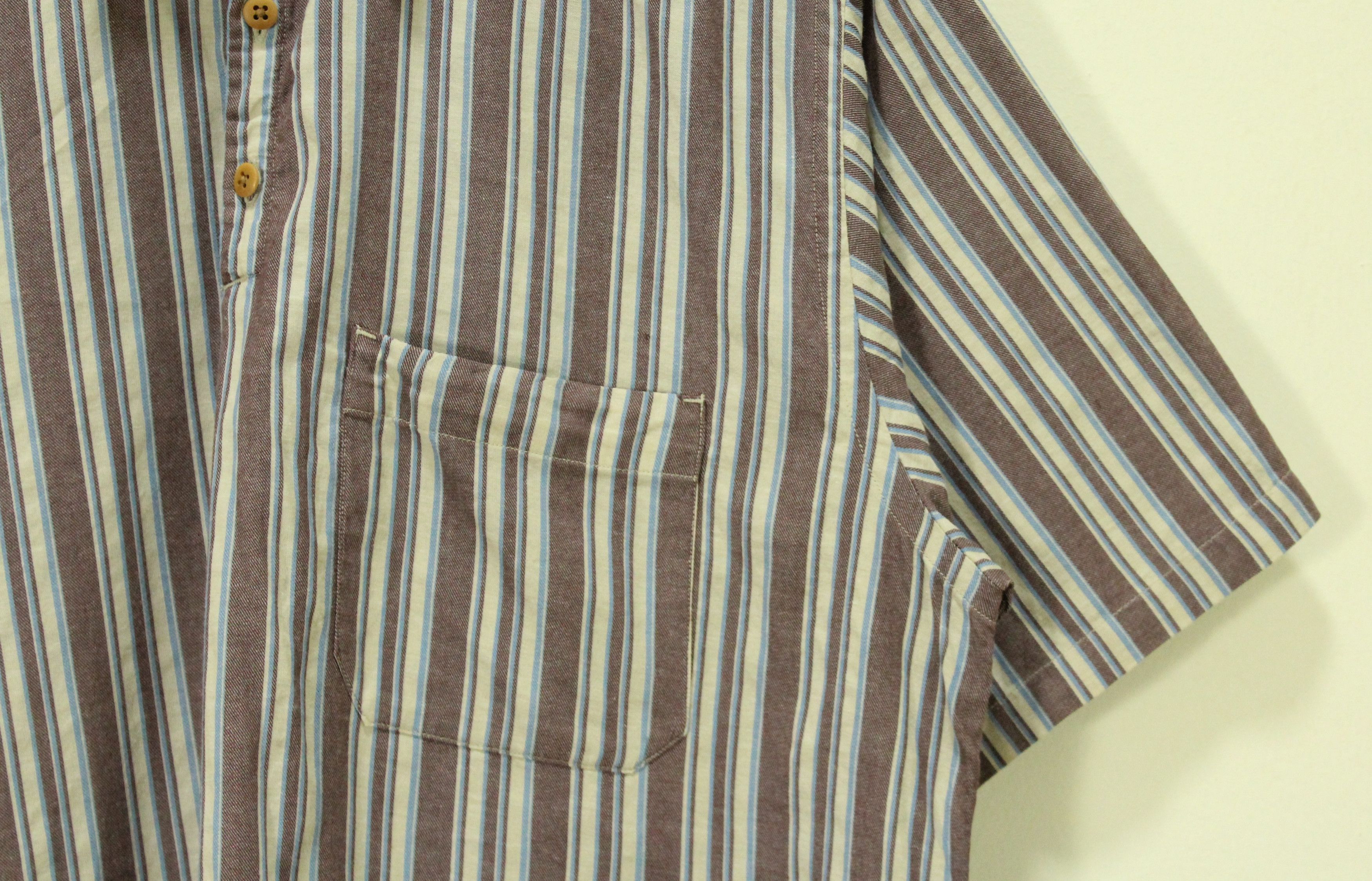 45rpm × Vintage 45 RPM Shirt Pullover Japan Striped Size US L / EU 52-54 / 3 - 3 Thumbnail
