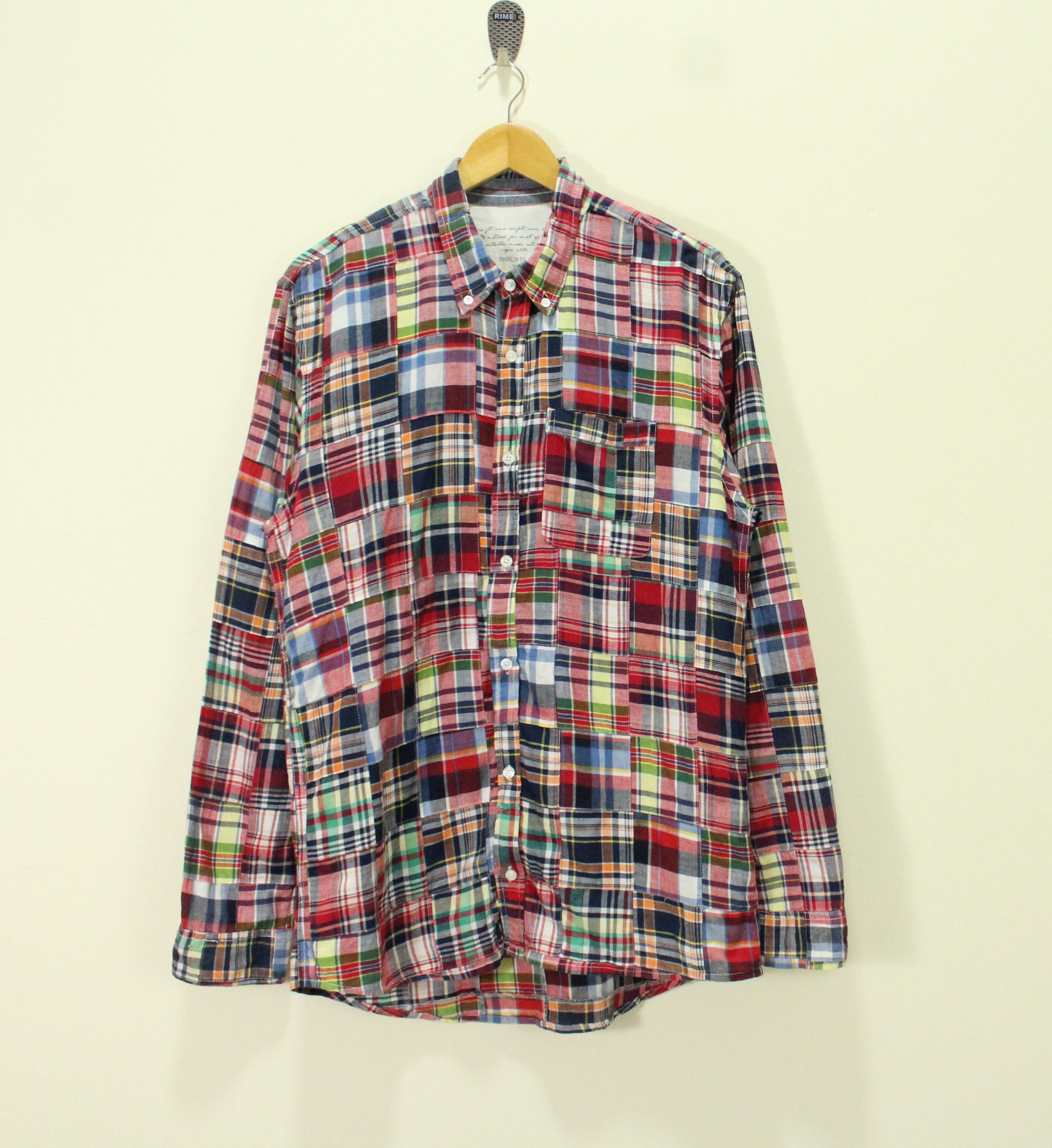 Japanese Brand Patchwork THRUXTON Shirt Multicolor Plaid Size US L / EU 52-54 / 3 - 1 Thumbnail