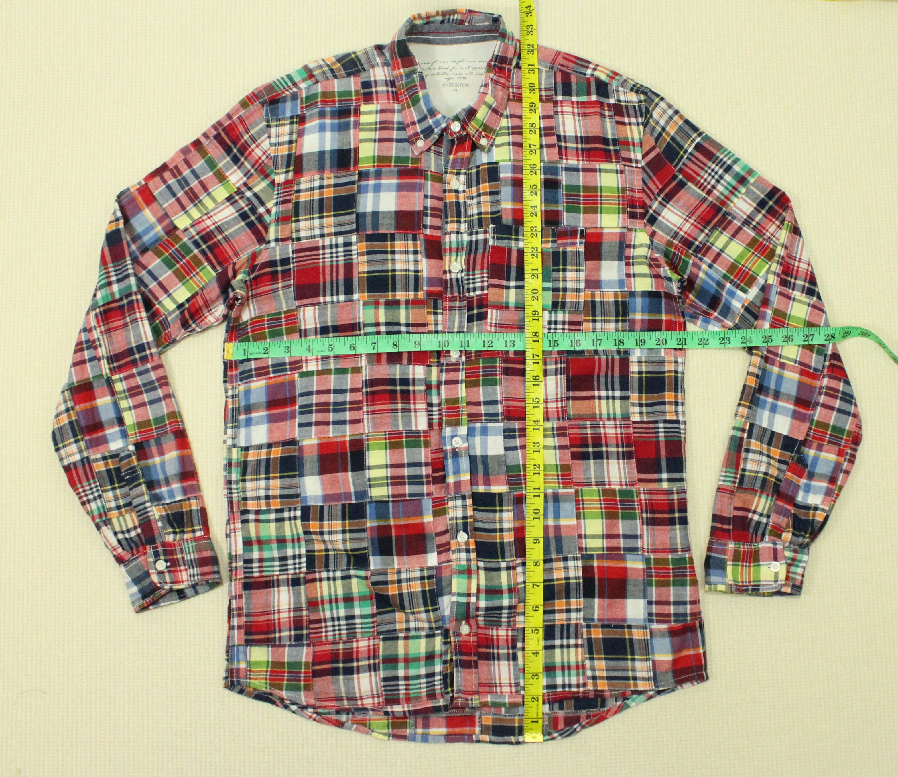 Japanese Brand Patchwork THRUXTON Shirt Multicolor Plaid Size US L / EU 52-54 / 3 - 11 Thumbnail