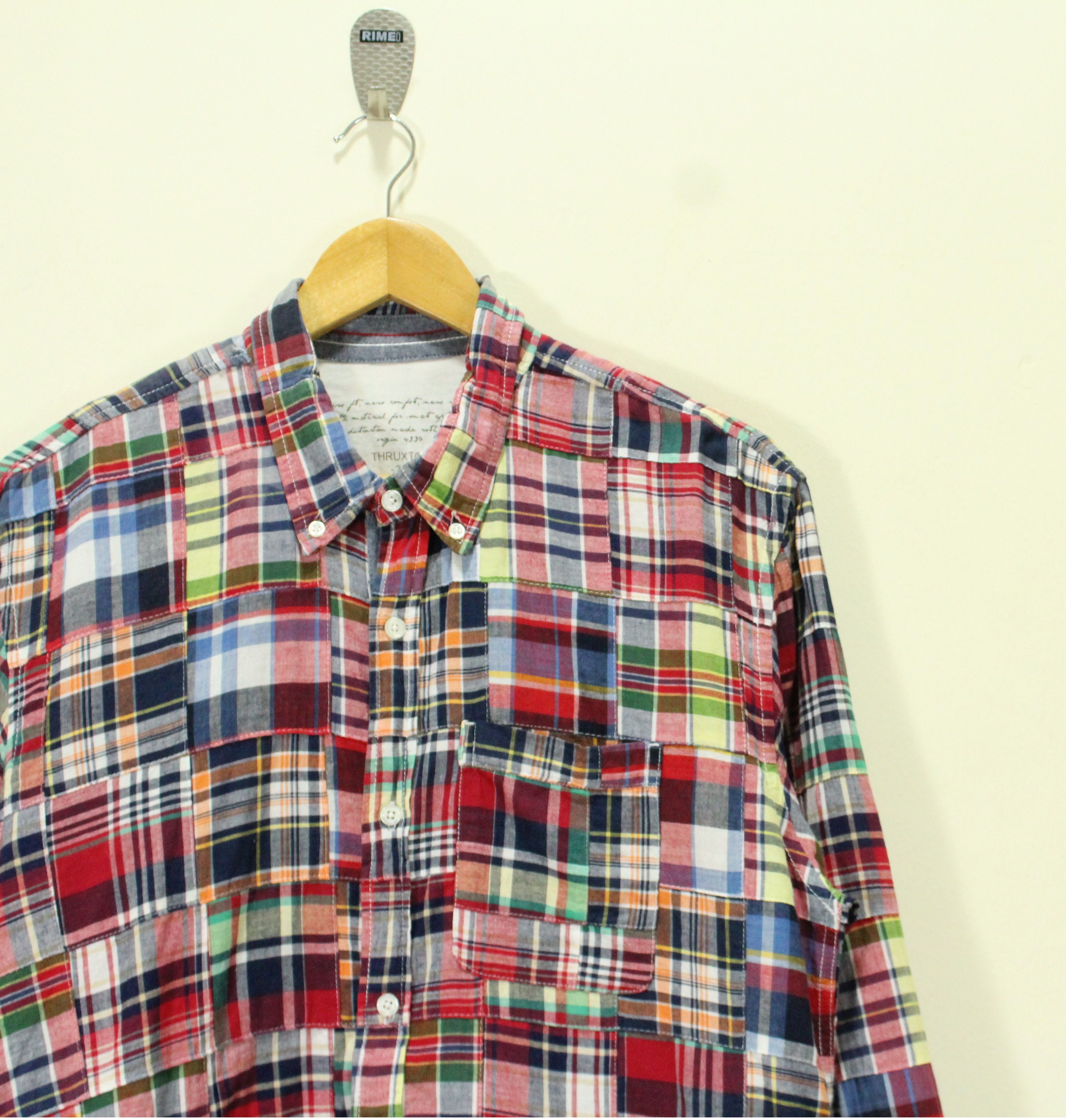 Japanese Brand Patchwork THRUXTON Shirt Multicolor Plaid Size US L / EU 52-54 / 3 - 2 Thumbnail