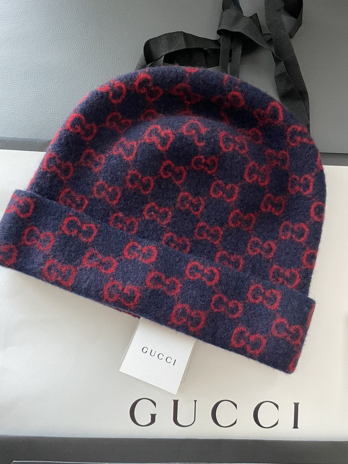Gucci Rare BrandNEW Classic Gucci GG Logo Wool Hat Limited Edition Size ONE SIZE - 14 Thumbnail