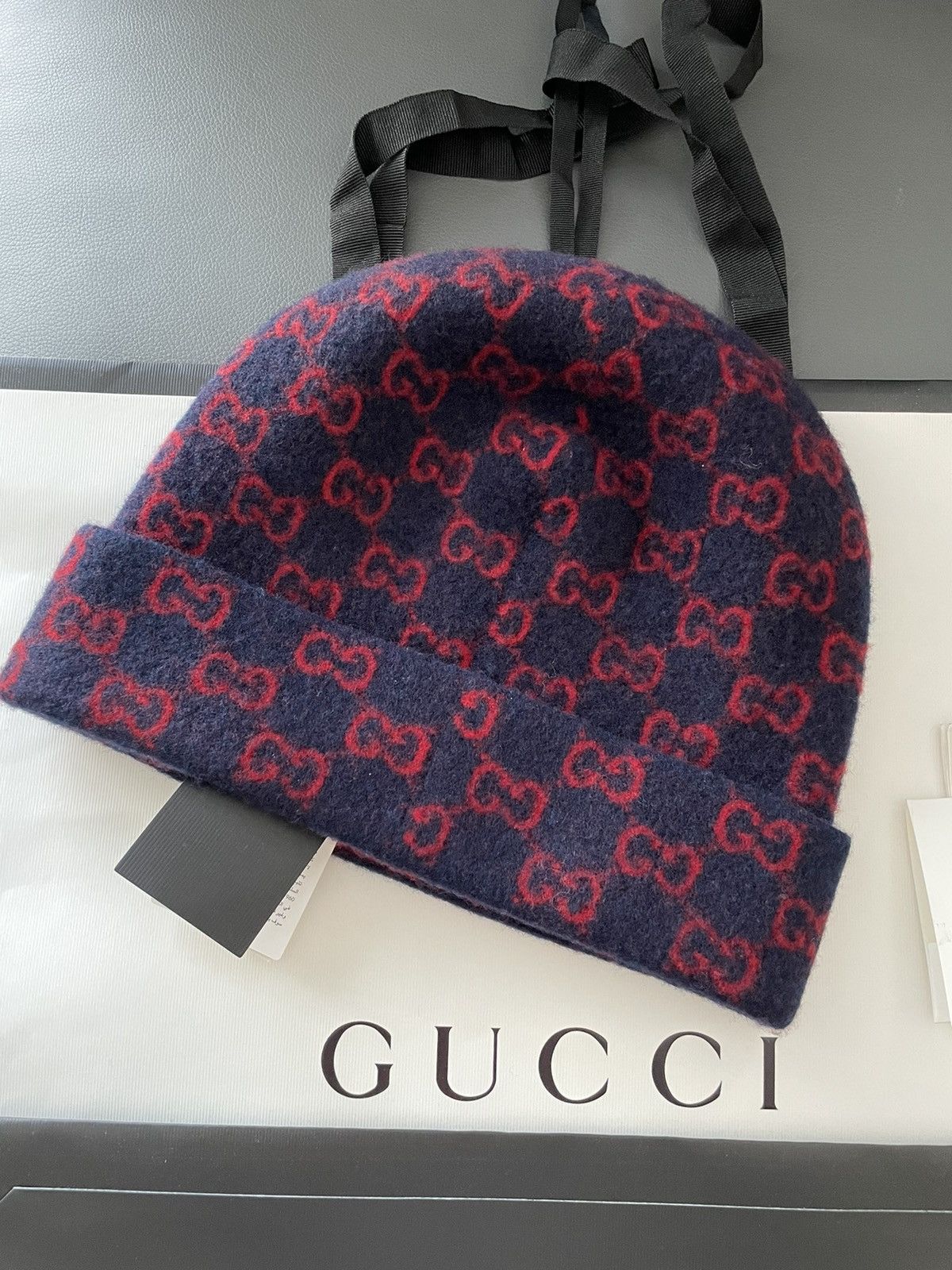 Gucci Rare BrandNEW Classic Gucci GG Logo Wool Hat Limited Edition Size ONE SIZE - 12 Thumbnail