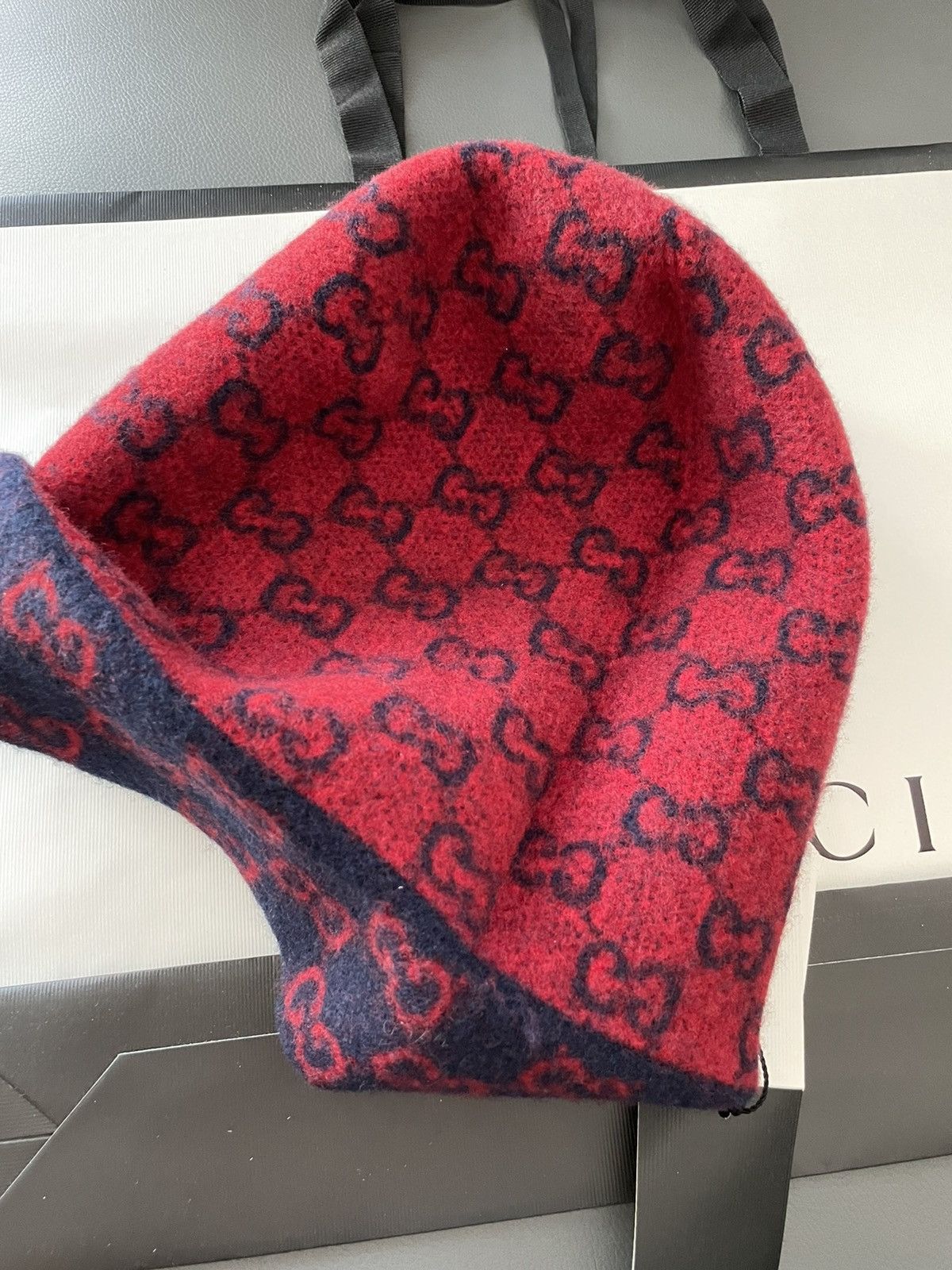 Gucci Rare BrandNEW Classic Gucci GG Logo Wool Hat Limited Edition Size ONE SIZE - 10 Thumbnail