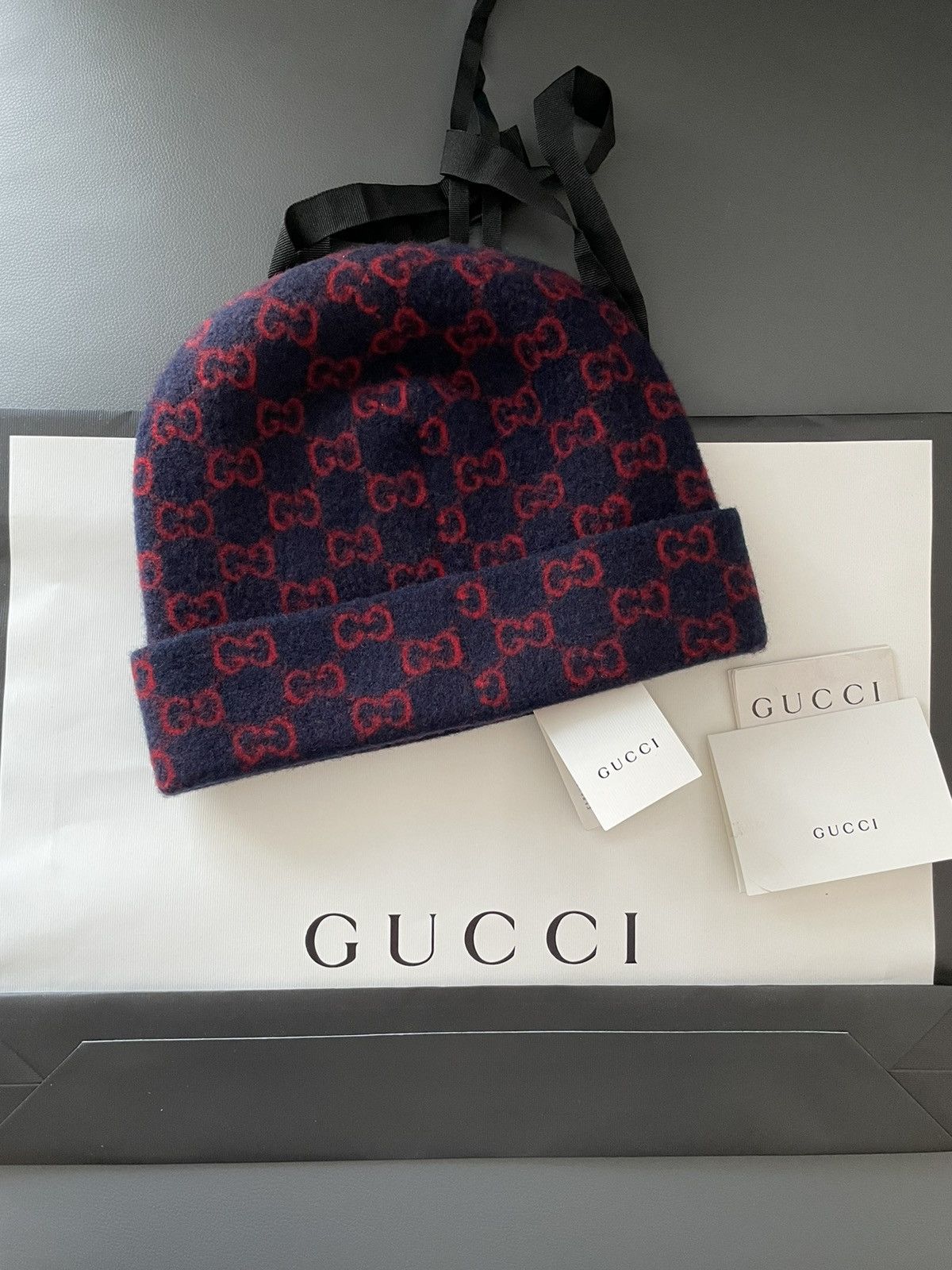 Gucci Rare BrandNEW Classic Gucci GG Logo Wool Hat Limited Edition Size ONE SIZE - 15 Thumbnail
