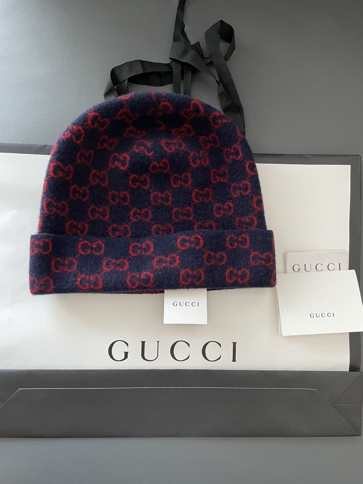 Gucci Rare BrandNEW Classic Gucci GG Logo Wool Hat Limited Edition Size ONE SIZE - 11 Thumbnail