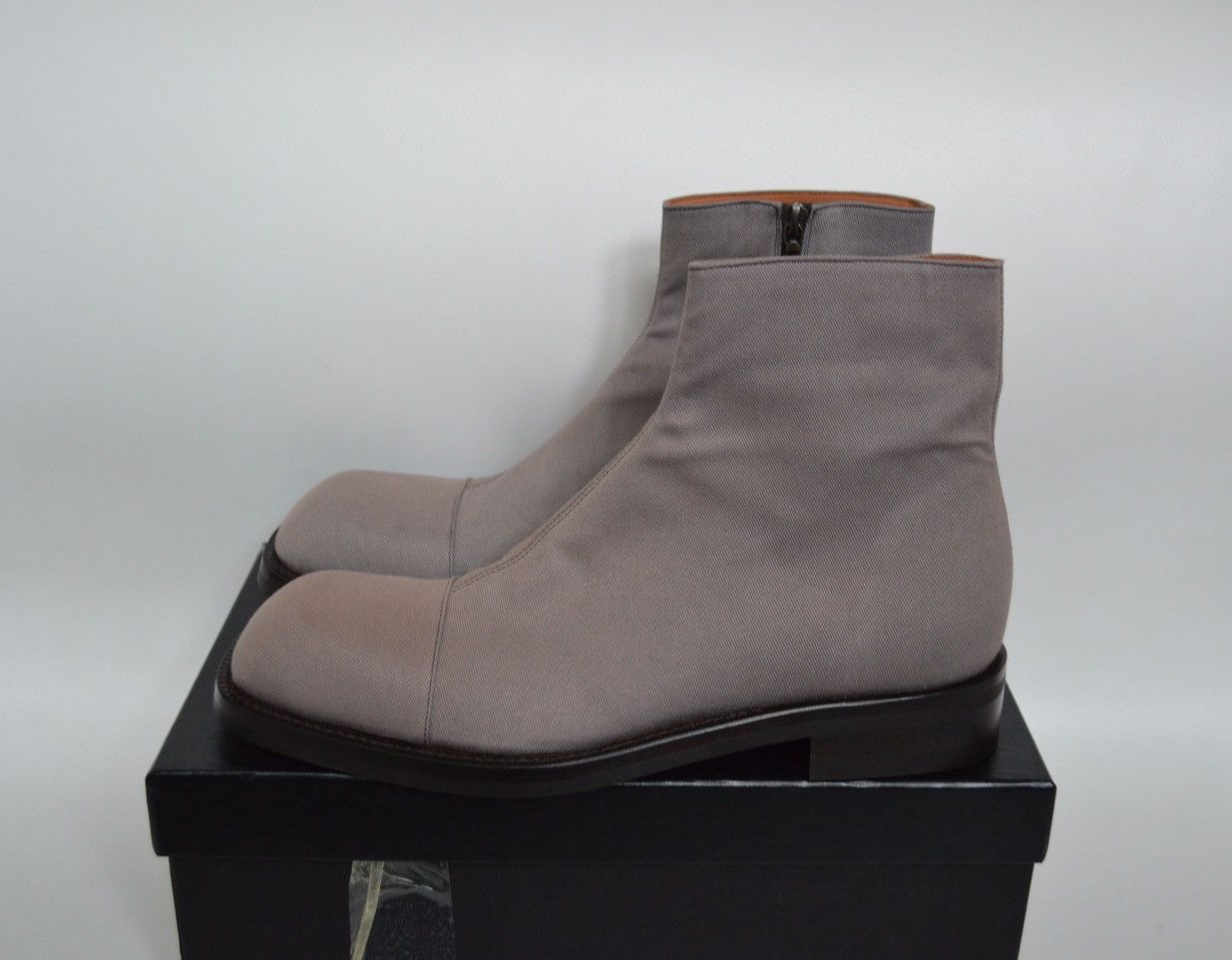 Dries Van Noten S/S 18 Square Toe Canvas Boots Size US 10 / EU 43 - 11 Thumbnail