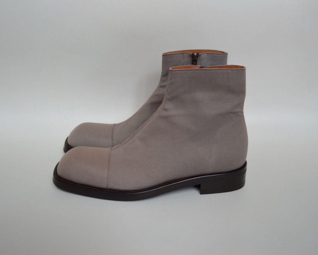 Dries Van Noten S/S 18 Square Toe Canvas Boots Size US 10 / EU 43 - 1 Thumbnail