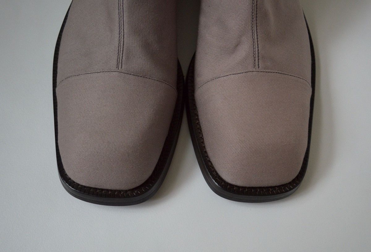 Dries Van Noten S/S 18 Square Toe Canvas Boots Size US 10 / EU 43 - 4 Thumbnail
