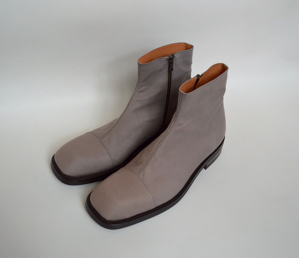 Dries Van Noten S/S 18 Square Toe Canvas Boots Size US 10 / EU 43 - 2 Thumbnail