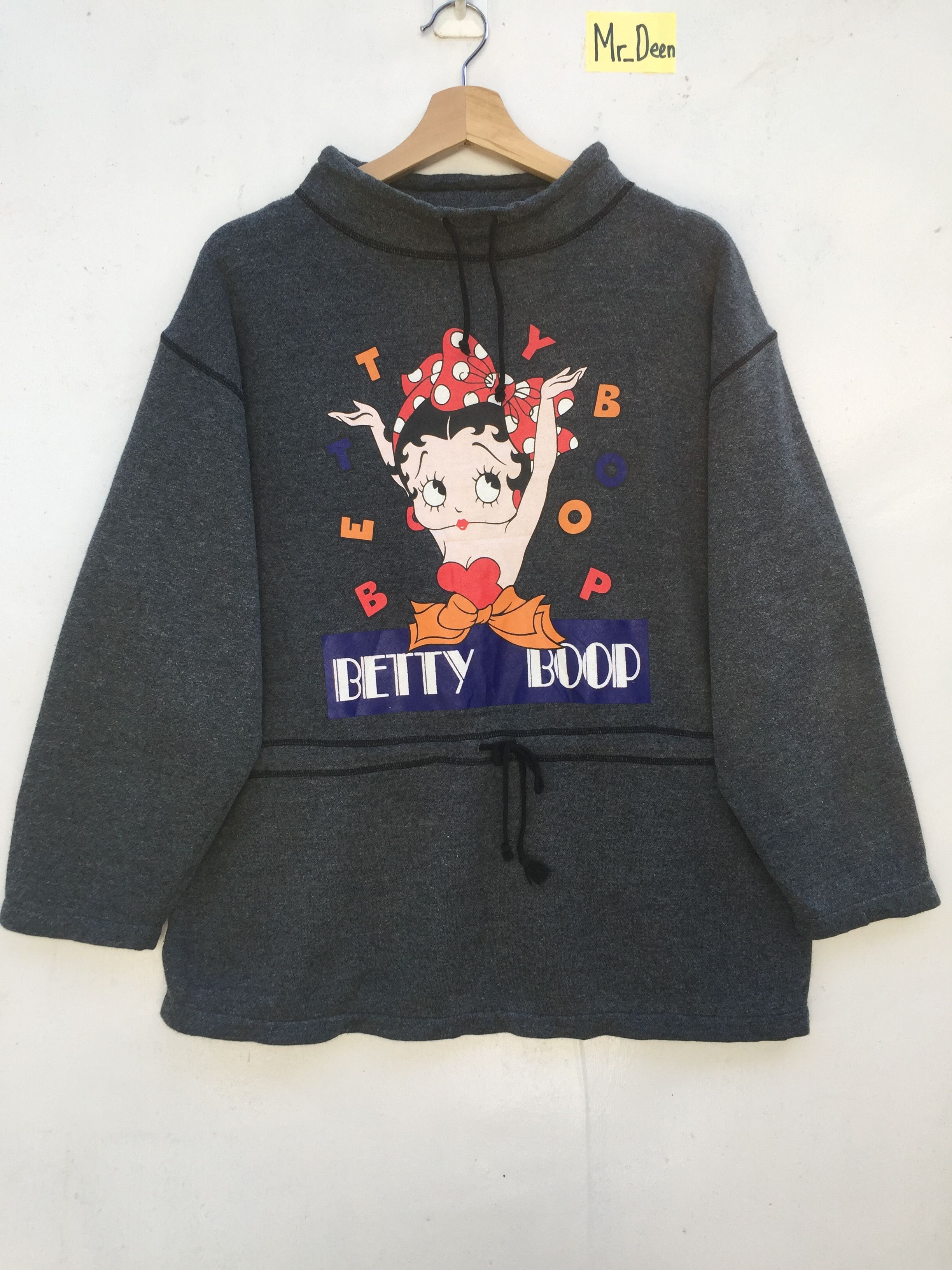 Cartoon Network Vintage BETTY BOOP Sweatshirt Jumper Big Logo Sweater Size US L / EU 52-54 / 3 - 1 Thumbnail