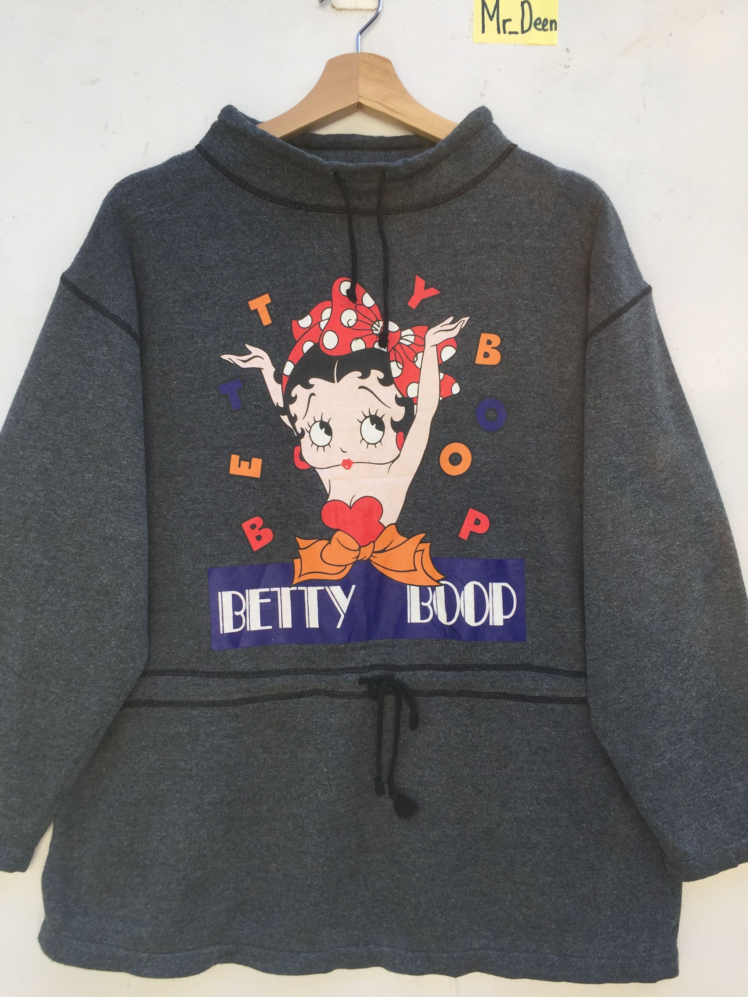 Cartoon Network Vintage BETTY BOOP Sweatshirt Jumper Big Logo Sweater Size US L / EU 52-54 / 3 - 4 Thumbnail