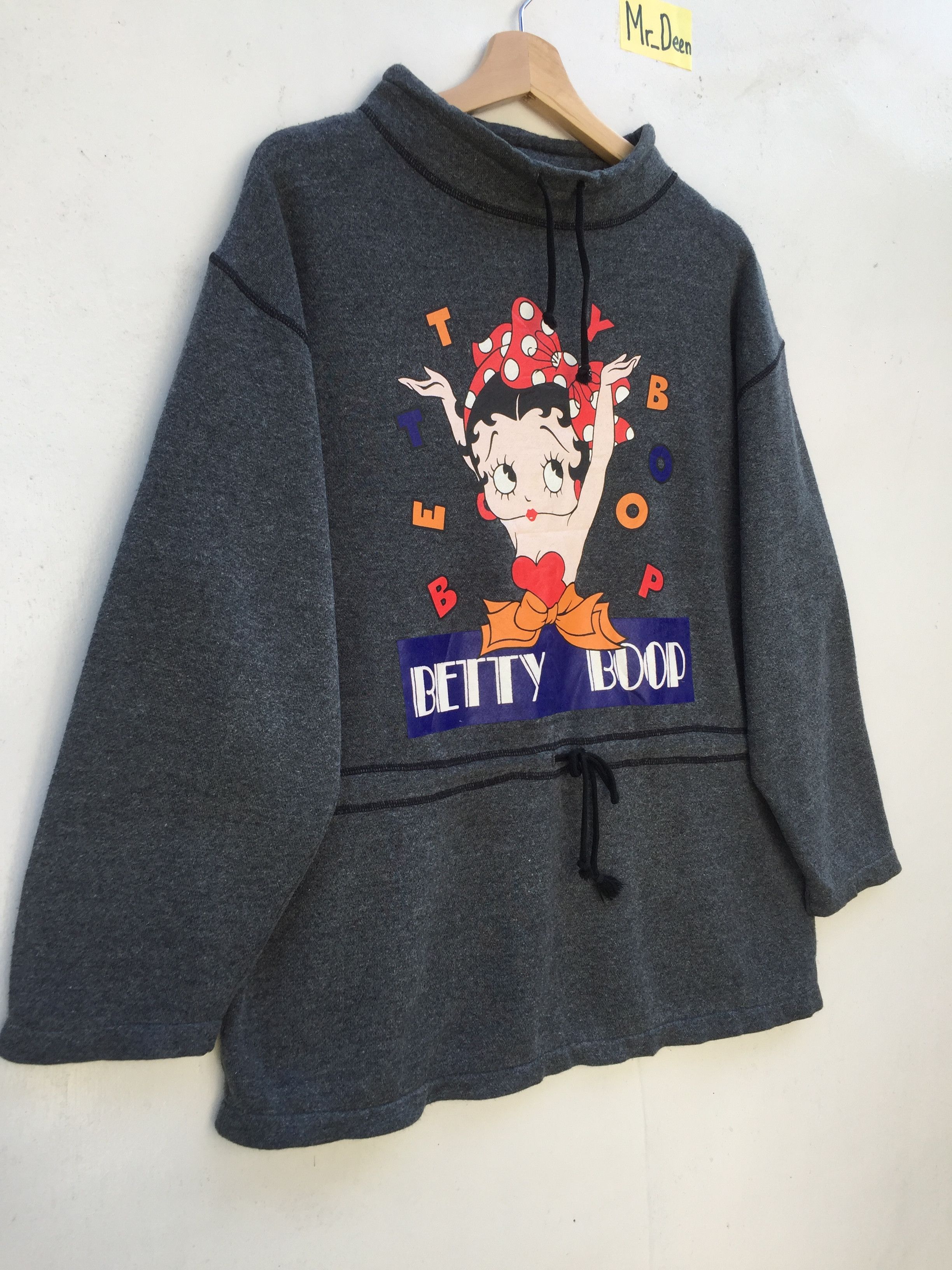 Cartoon Network Vintage BETTY BOOP Sweatshirt Jumper Big Logo Sweater Size US L / EU 52-54 / 3 - 2 Thumbnail