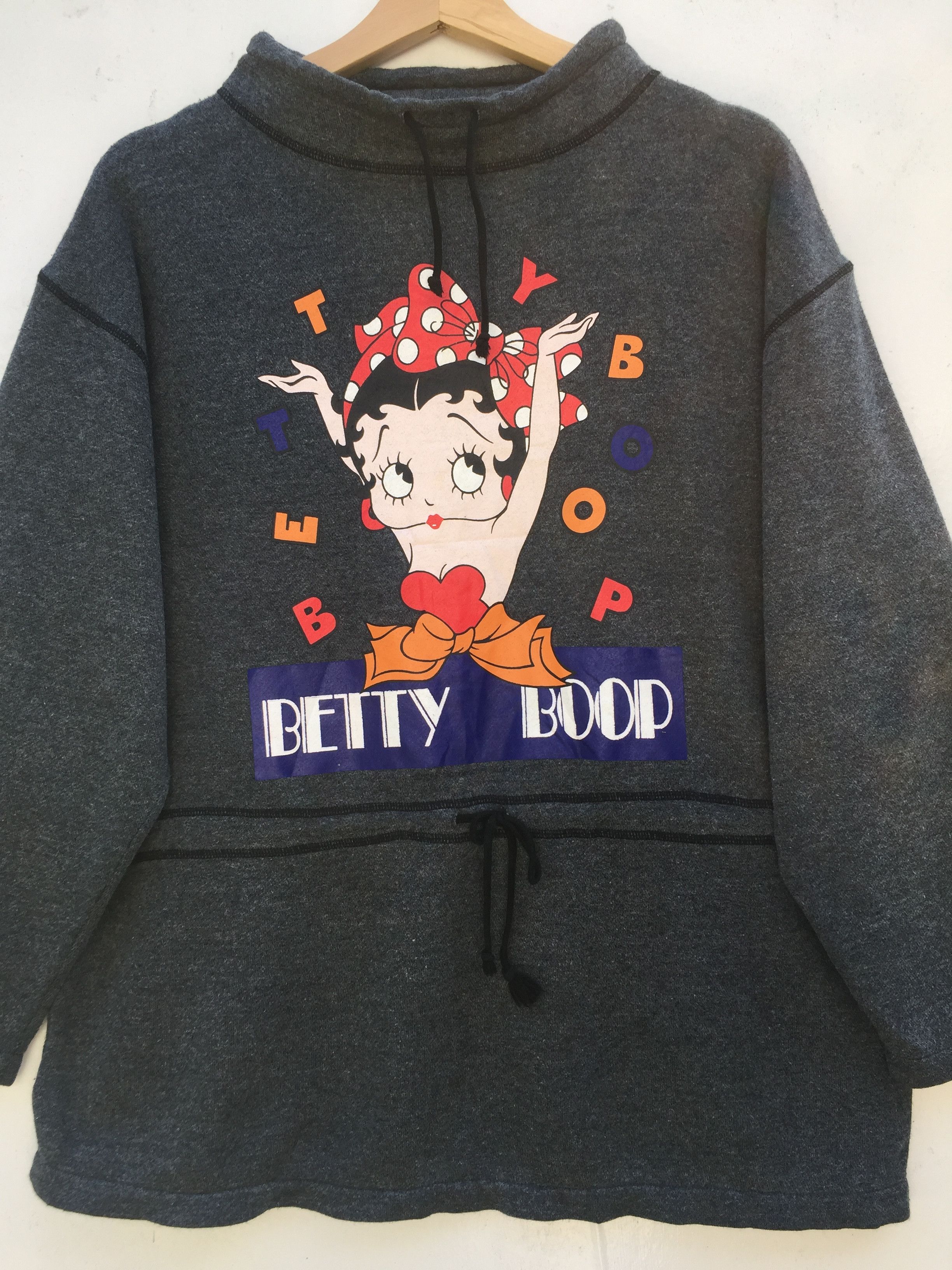 Cartoon Network Vintage BETTY BOOP Sweatshirt Jumper Big Logo Sweater Size US L / EU 52-54 / 3 - 6 Thumbnail