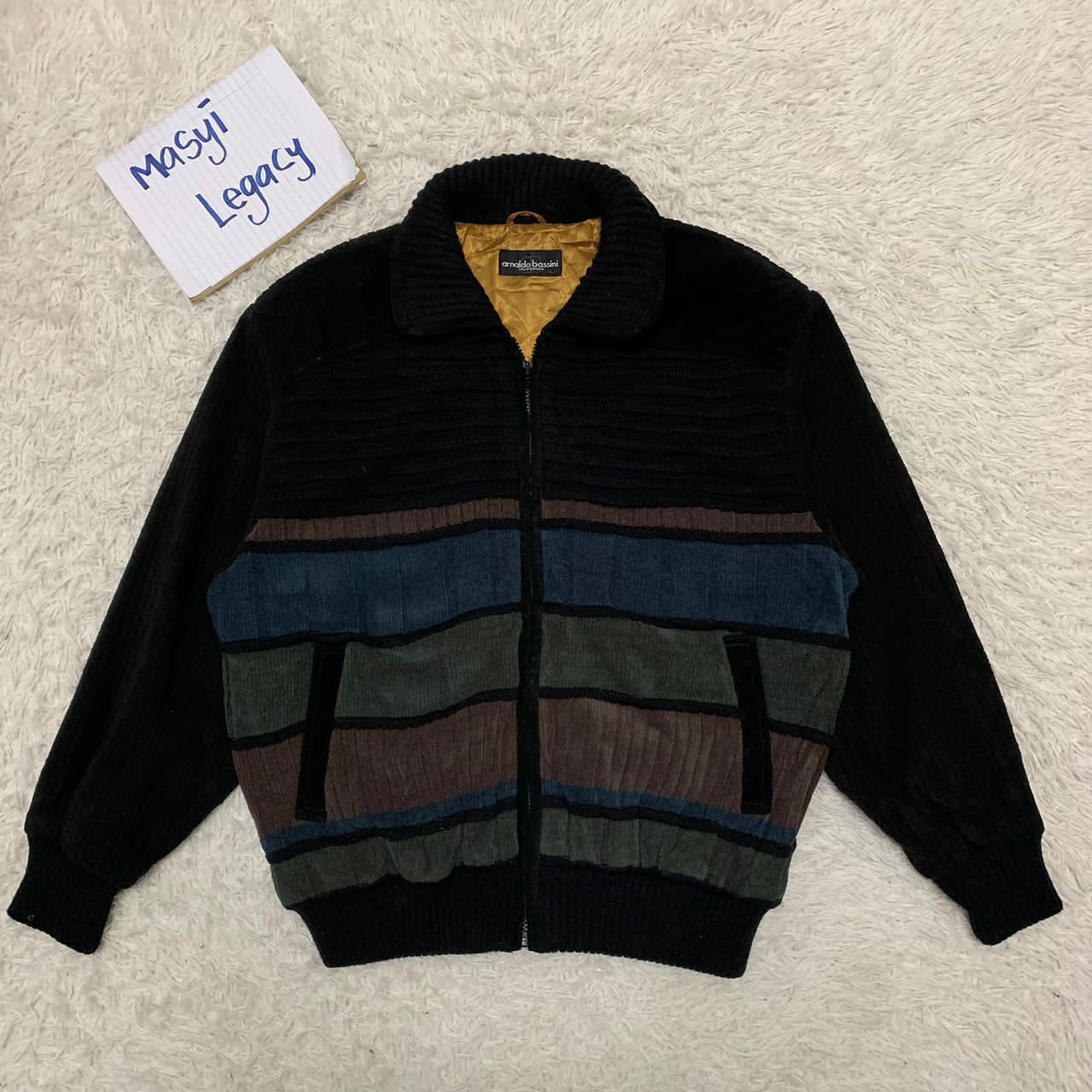 Japanese Brand Arnaldo Bassini Italian New Basics Jacket Size US L / EU 52-54 / 3 - 1 Thumbnail