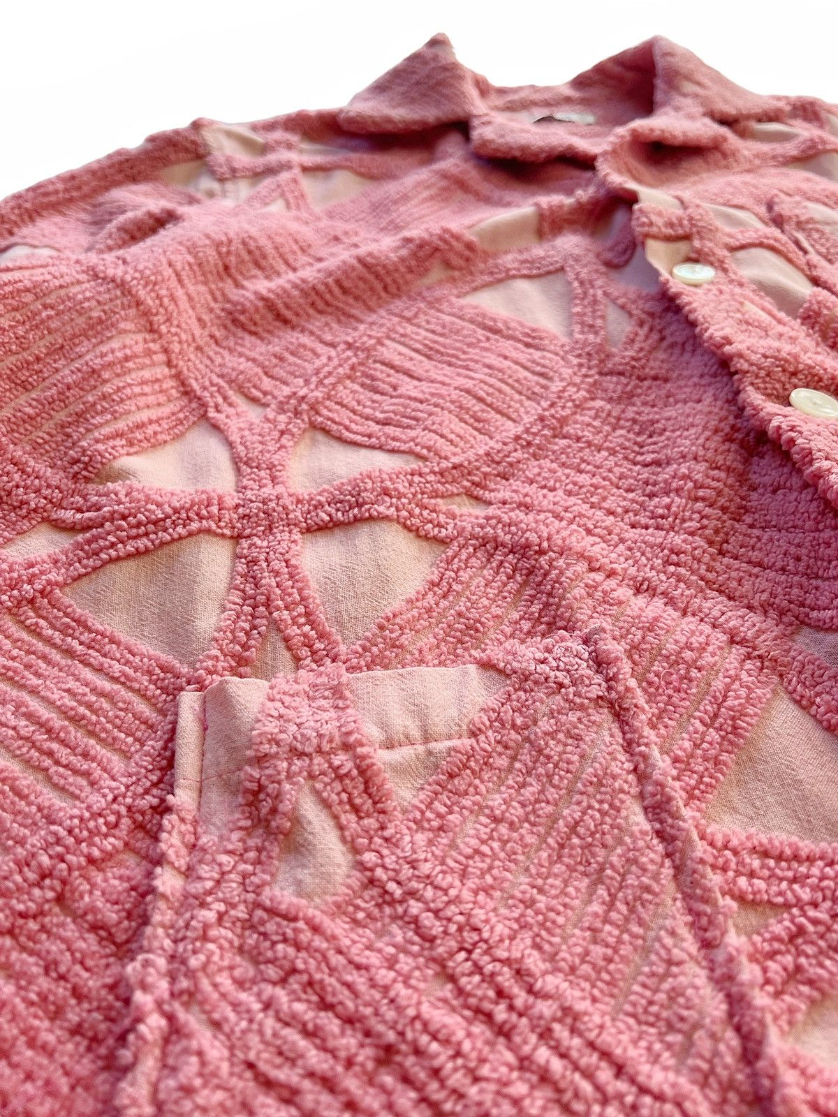 Bode PENDING Towel Chenille Linen Shirt Size US XL / EU 56 / 4 - 2 Thumbnail