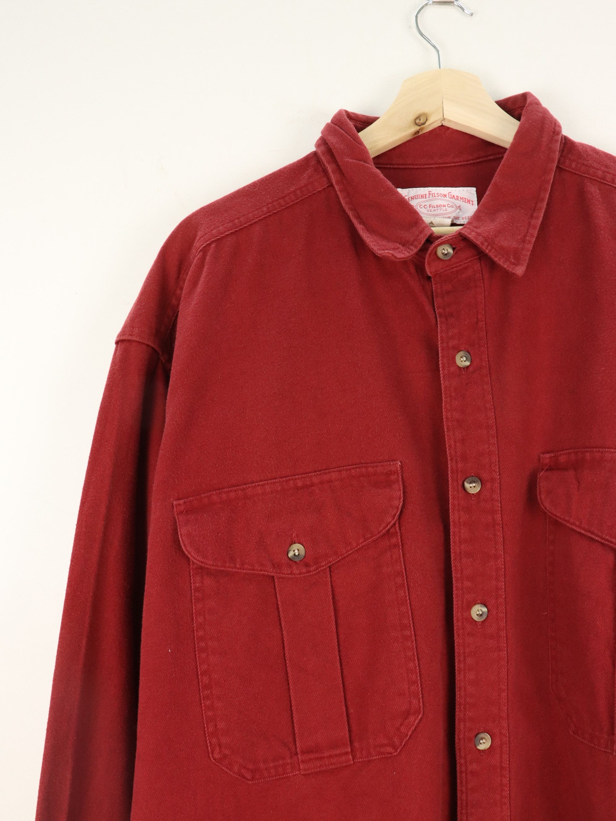 Filson × Vintage Vintage C.C. Filson Field Flannel Shirt Size US XL / EU 56 / 4 - 4 Thumbnail