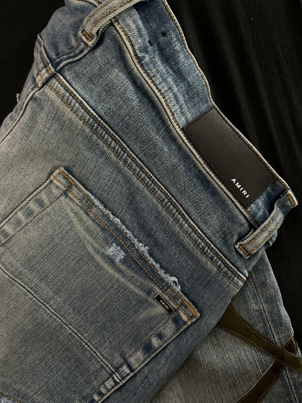 Amiri Amiri Camo Bones Denim Jeans Size US 30 / EU 46 - 4 Thumbnail