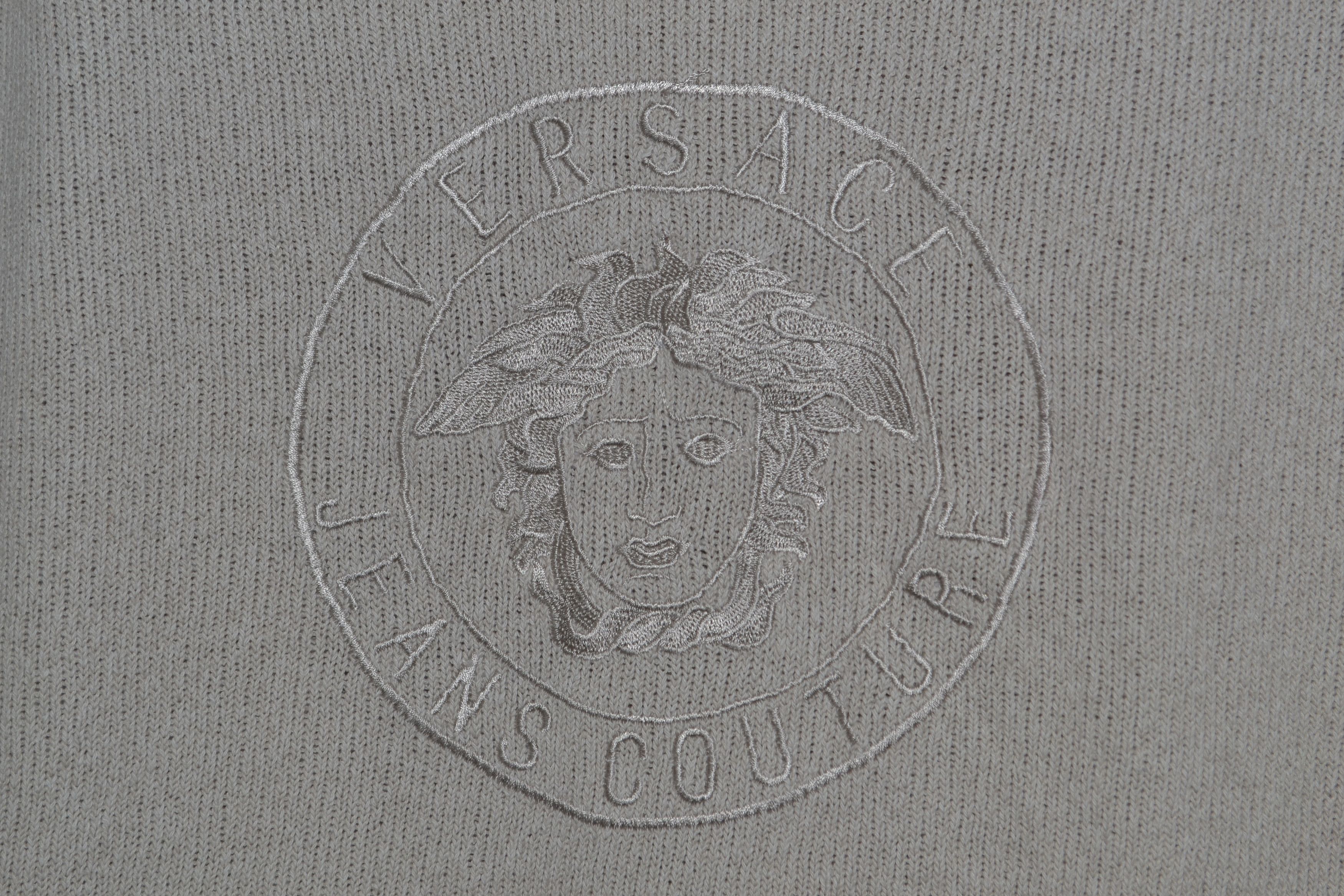 Versace Jeans Couture Versace Sweater Medusa Logo Knit Jumper Beige Size L Size US L / EU 52-54 / 3 - 2 Thumbnail