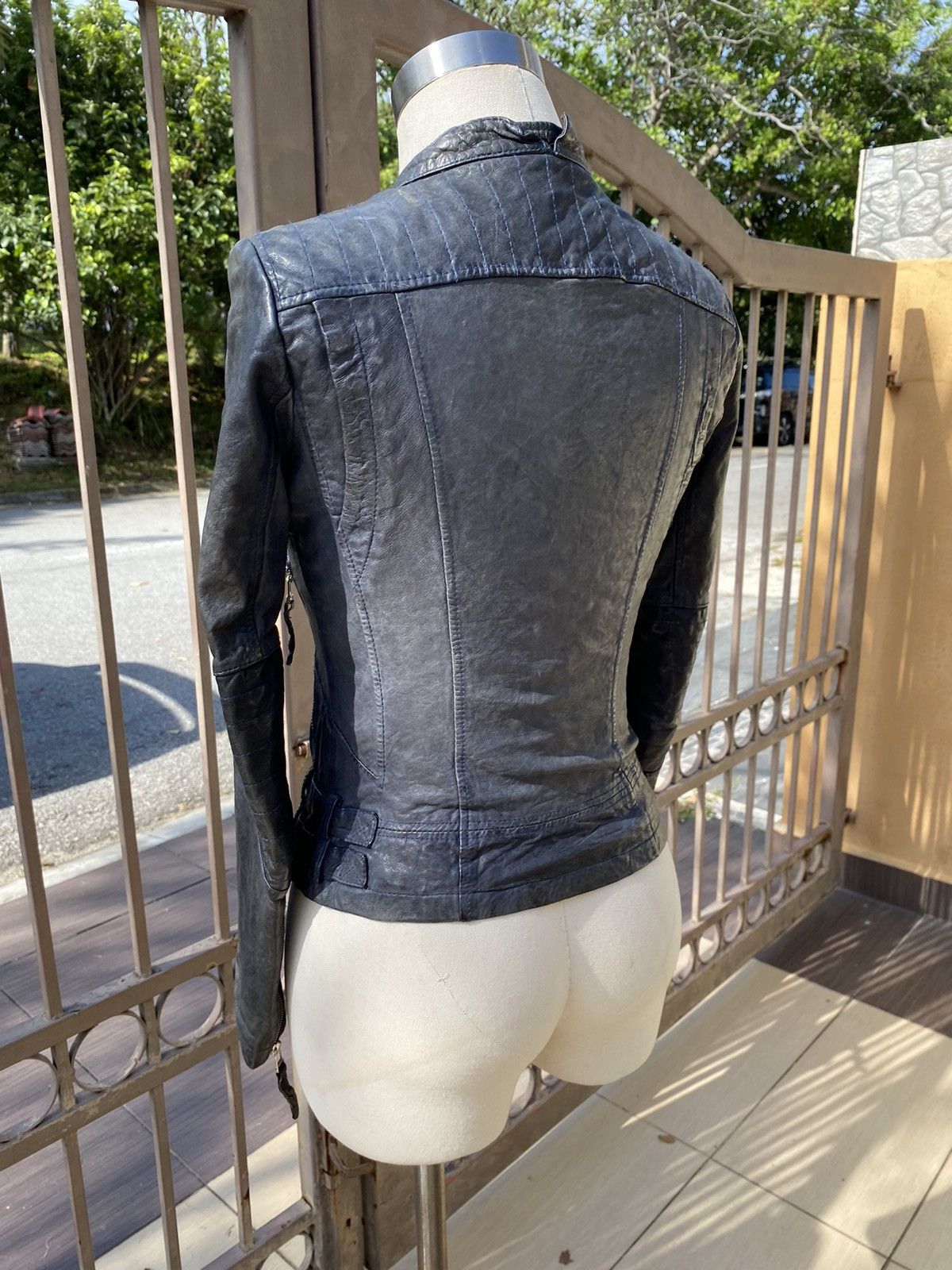 Japanese Brand × Vintage black leather sheep skin jacket Size M / US 6-8 / IT 42-44 - 4 Thumbnail