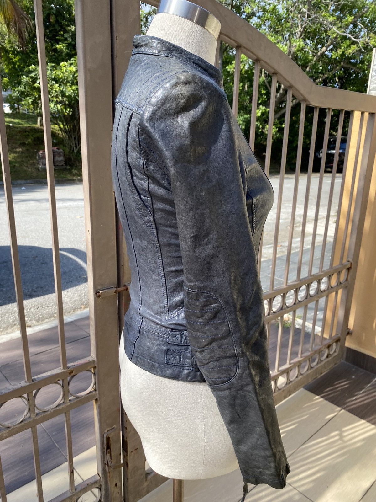 Japanese Brand × Vintage black leather sheep skin jacket Size M / US 6-8 / IT 42-44 - 5 Thumbnail