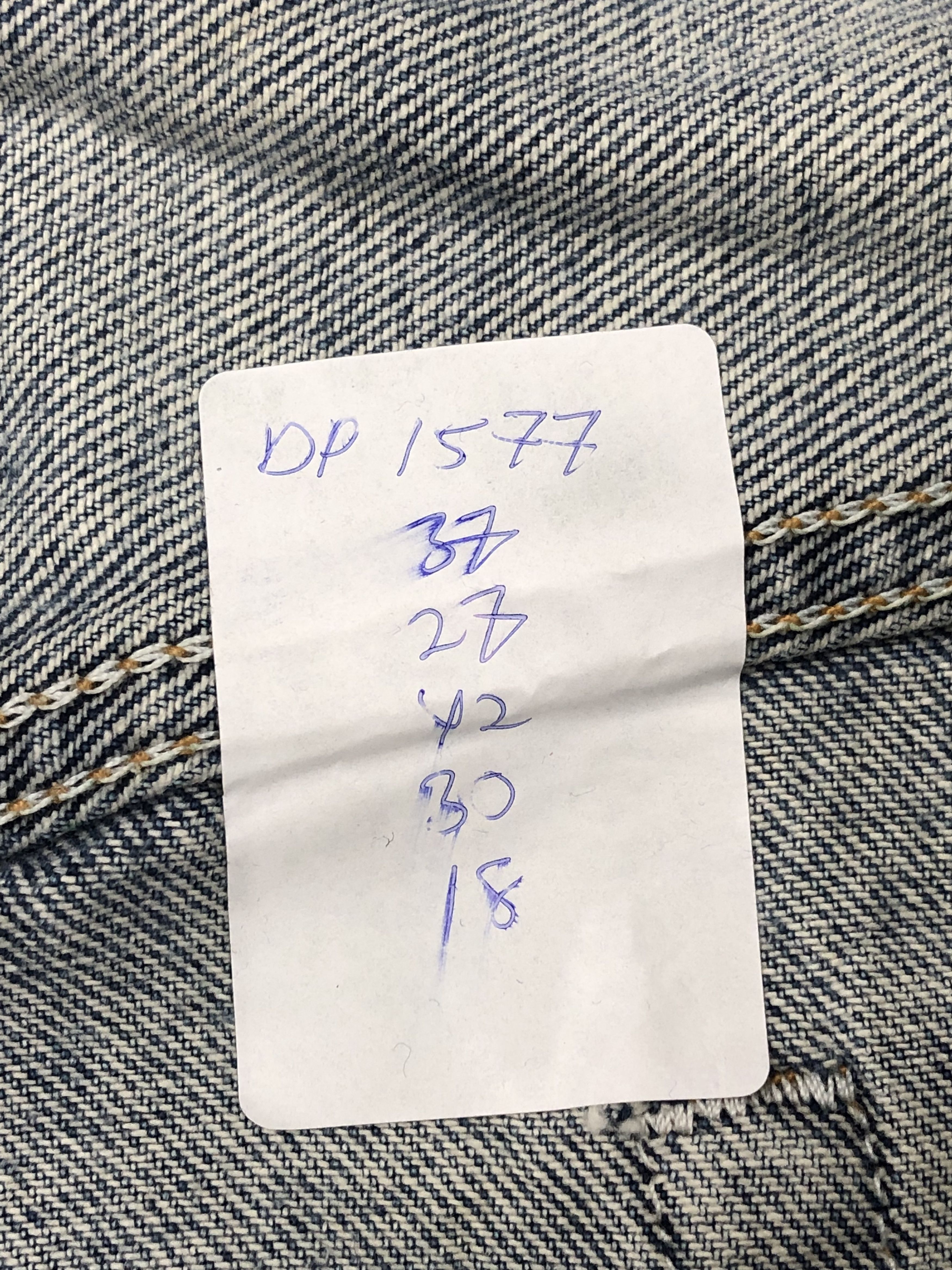 Levi's Vintage Levis 505 Faded Blue Jeans DP1577 Size US 37 - 14 Thumbnail