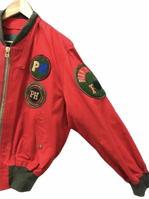 Pink House 🔥Pink House🇯🇵Logo Patchwork MA-1 Bomber Varsity Jacket Size US L / EU 52-54 / 3 - 11 Thumbnail