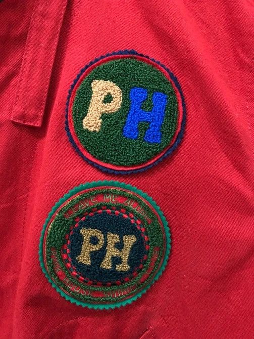 Pink House 🔥Pink House🇯🇵Logo Patchwork MA-1 Bomber Varsity Jacket Size US L / EU 52-54 / 3 - 13 Thumbnail