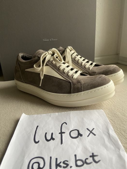 Rick Owens NEW | *SUPER RARE* FW23 LUXOR VINTAGE SNEAKS VANS DUST SUEDE ...