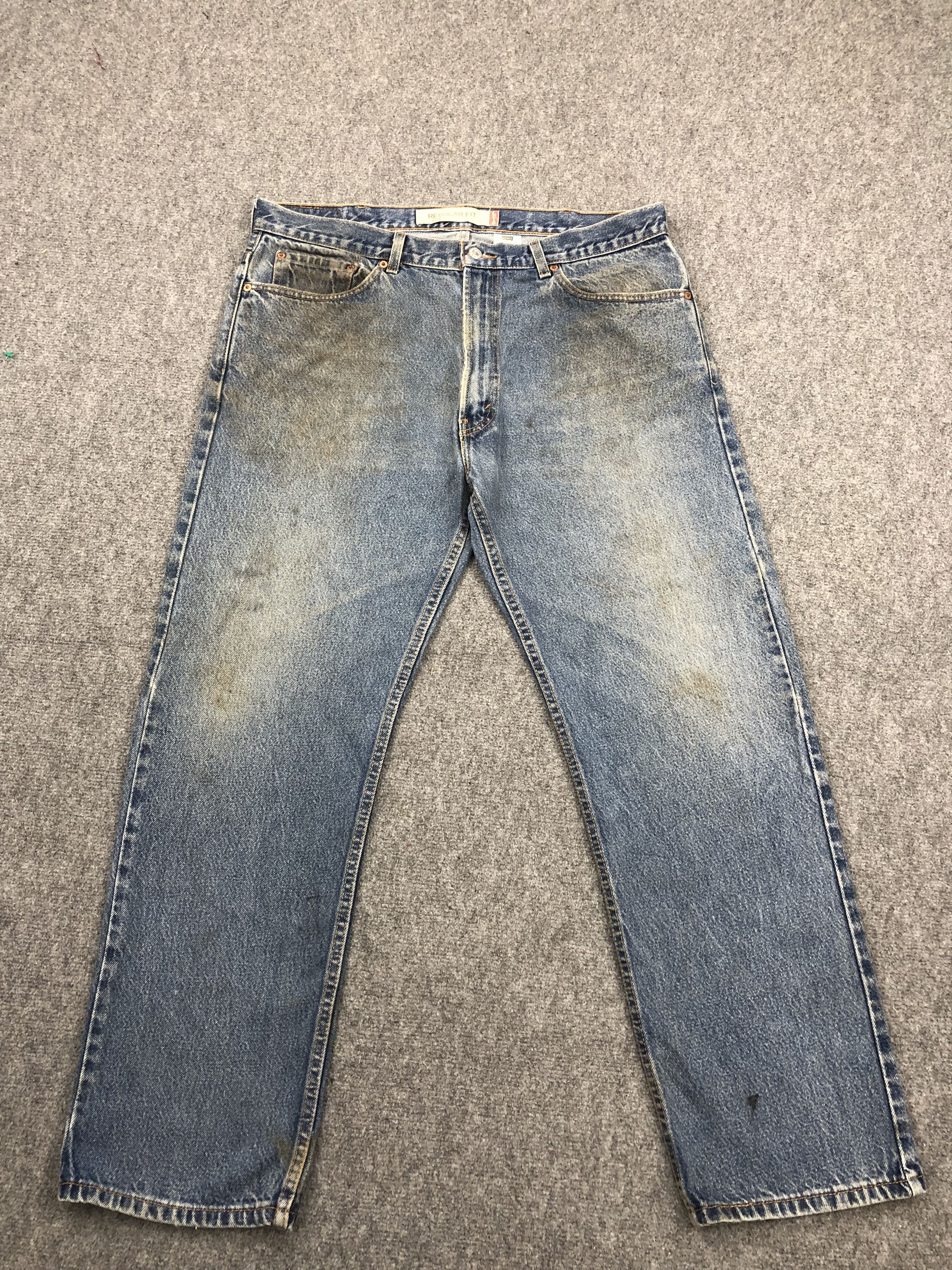 Levi's Vintage Levis 505 Faded Blue Jeans DP1578 Size US 38 / EU 54 - 1 Thumbnail