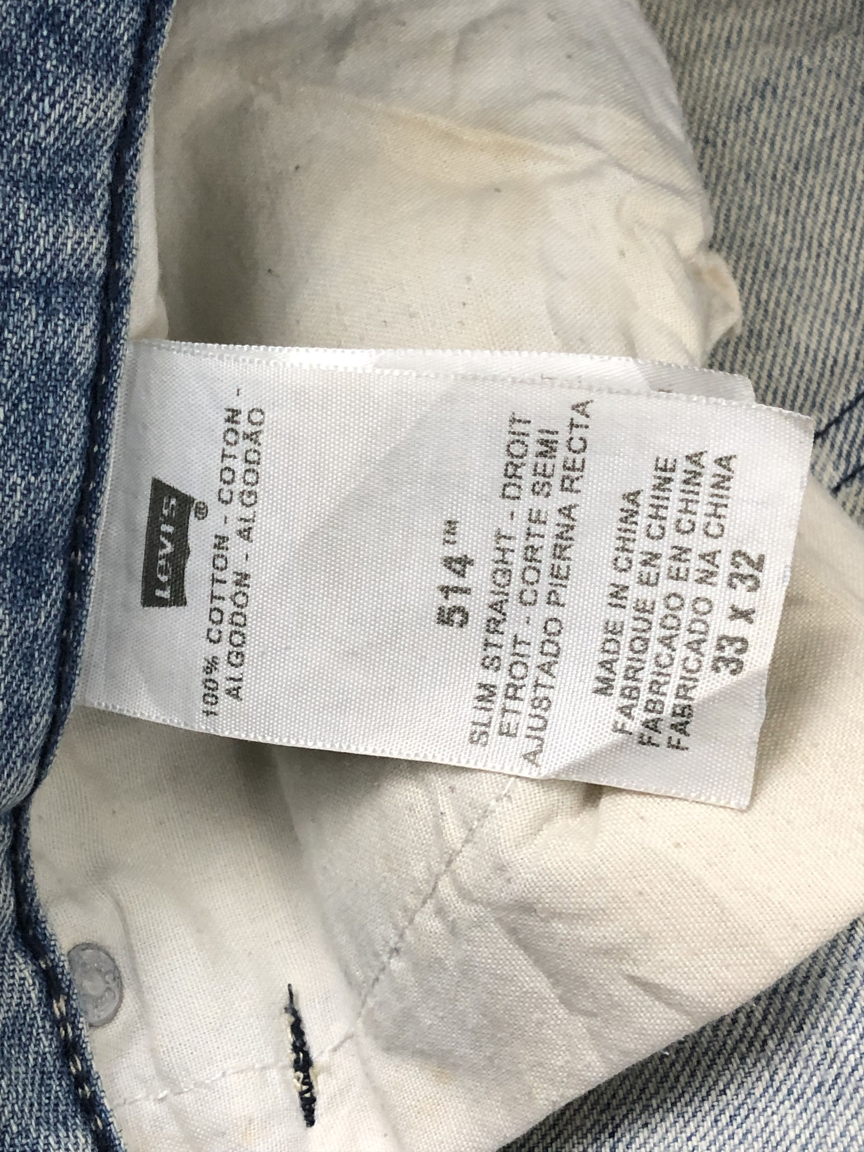 Levi's Vintage Levis 514 Light Wash Jeans DP1580 Size US 34 / EU 50 - 8 Thumbnail