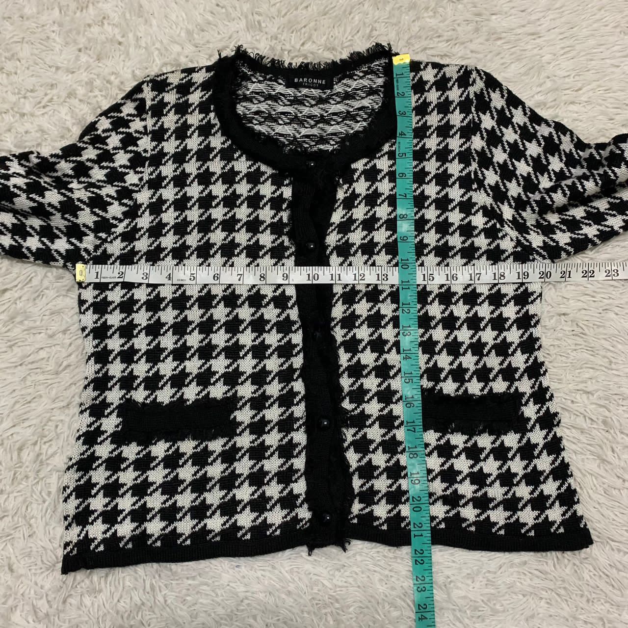 Japanese Brand Baronne Tricot knit crop jacket made in Japan Size M / US 6-8 / IT 42-44 - 5 Thumbnail