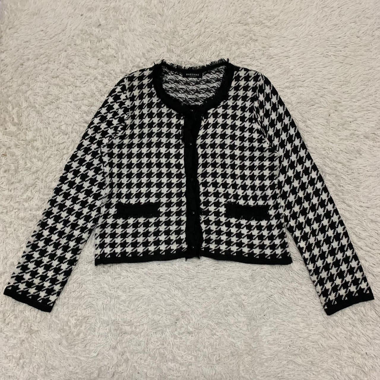 Japanese Brand Baronne Tricot knit crop jacket made in Japan Size M / US 6-8 / IT 42-44 - 11 Thumbnail