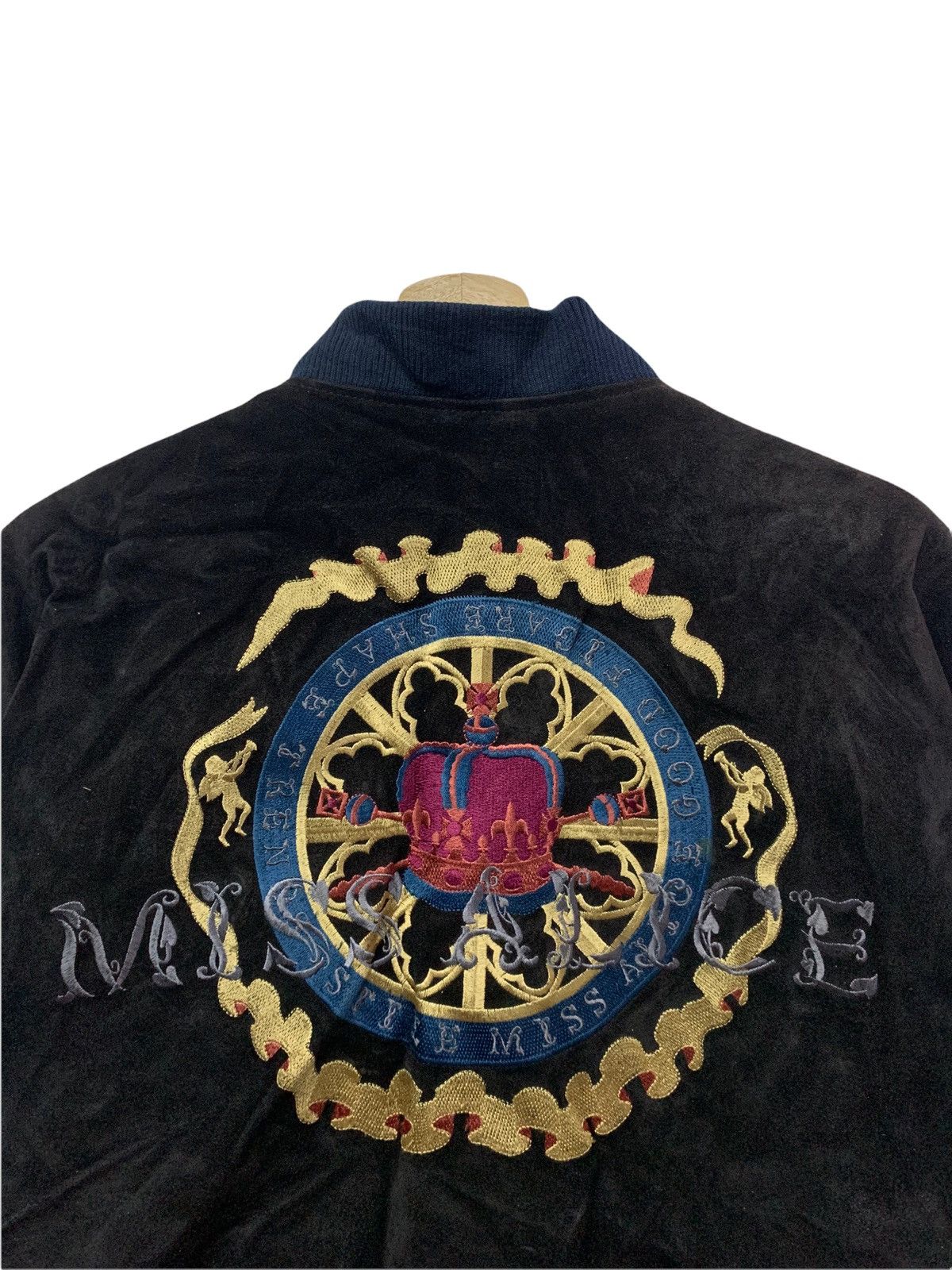 Genuine Leather 🔥RARE COWHIDE LEATHER VARSITY JACKETS EMBROIDERY LOGO Size US L / EU 52-54 / 3 - 4 Thumbnail