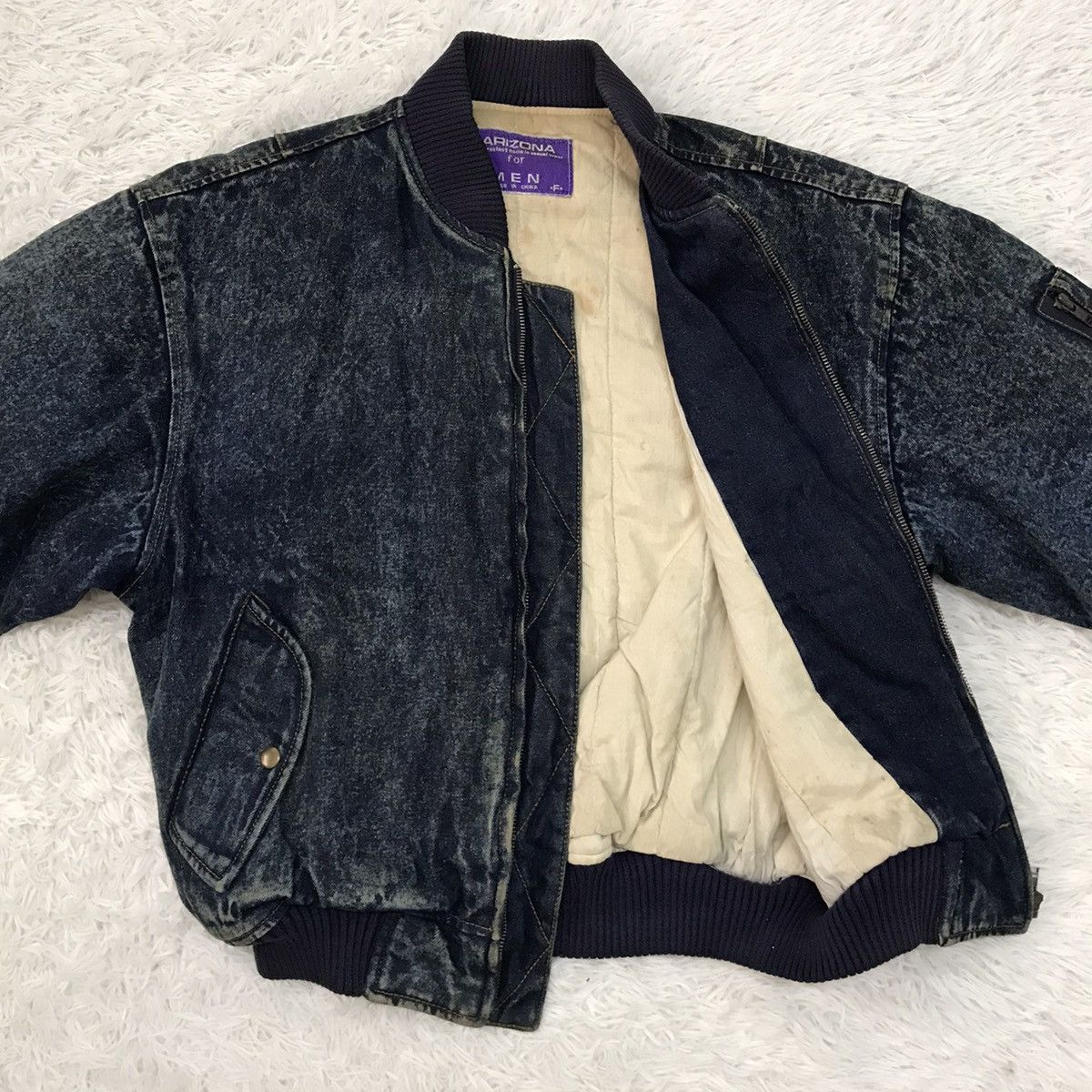 Arizona Jean Co. Arizona For Men Denim Bomber Like Jacket Size US M / EU 48-50 / 2 - 15 Thumbnail