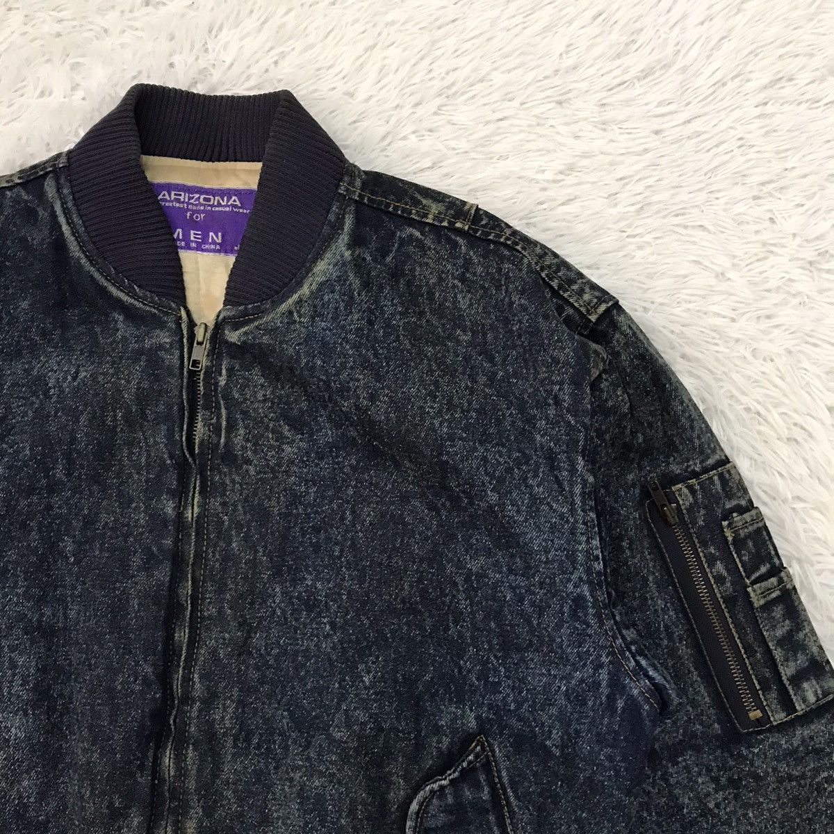 Arizona Jean Co. Arizona For Men Denim Bomber Like Jacket Size US M / EU 48-50 / 2 - 5 Thumbnail