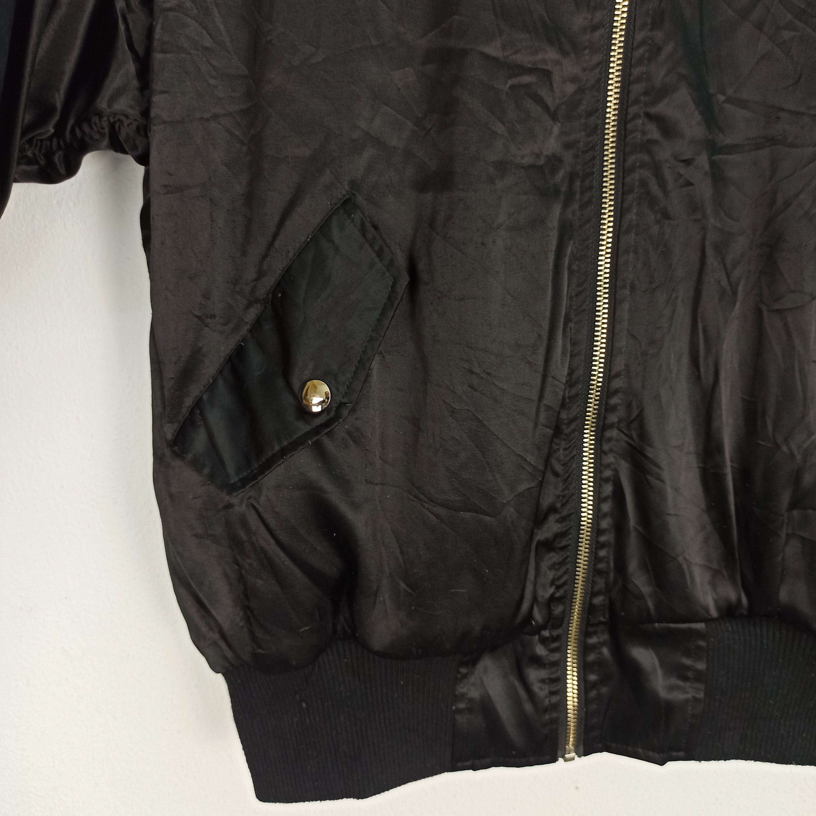 Japanese Brand Rare Reversible Sukajan Rose Logo Embroidery Bomber Size M / US 6-8 / IT 42-44 - 13 Thumbnail