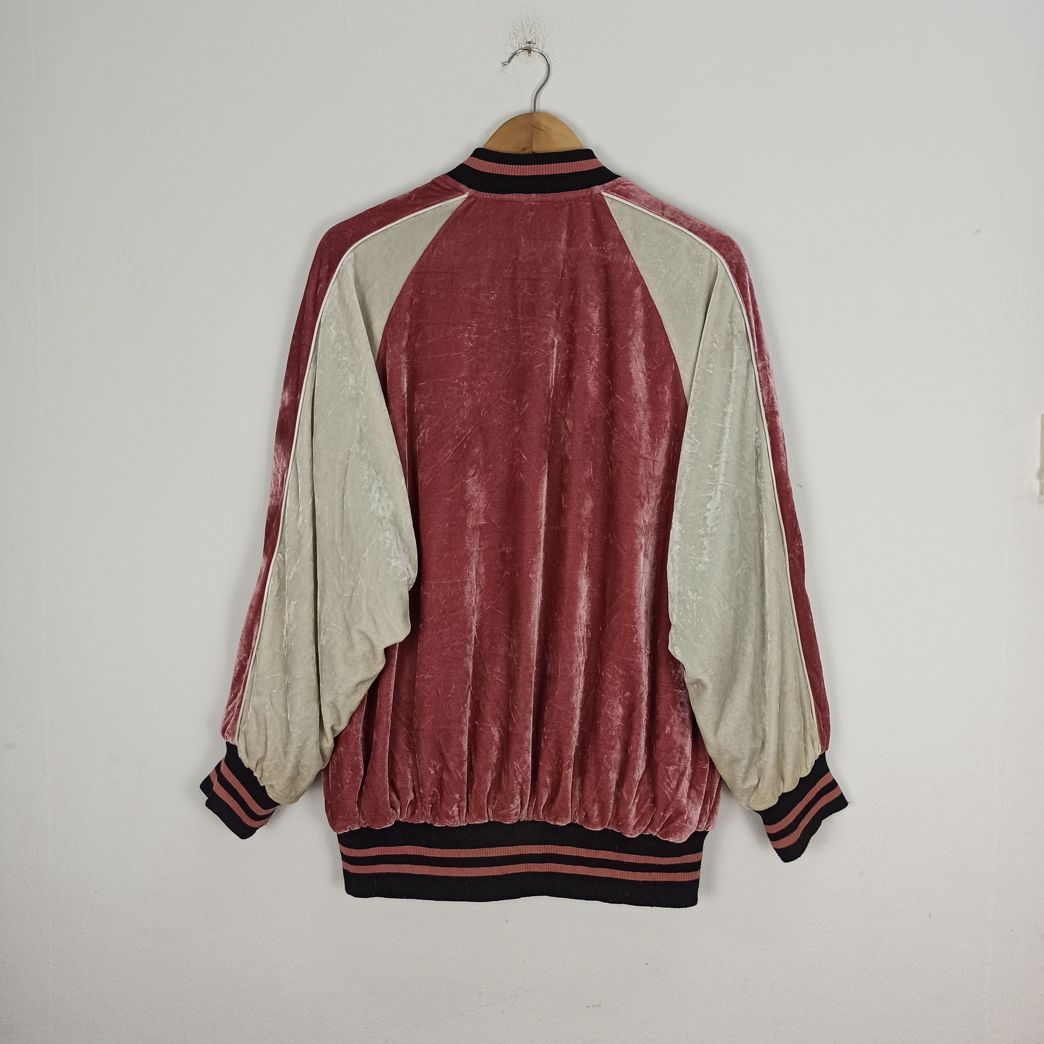 Japanese Brand Rare Reversible Sukajan Rose Logo Embroidery Bomber Size M / US 6-8 / IT 42-44 - 6 Thumbnail